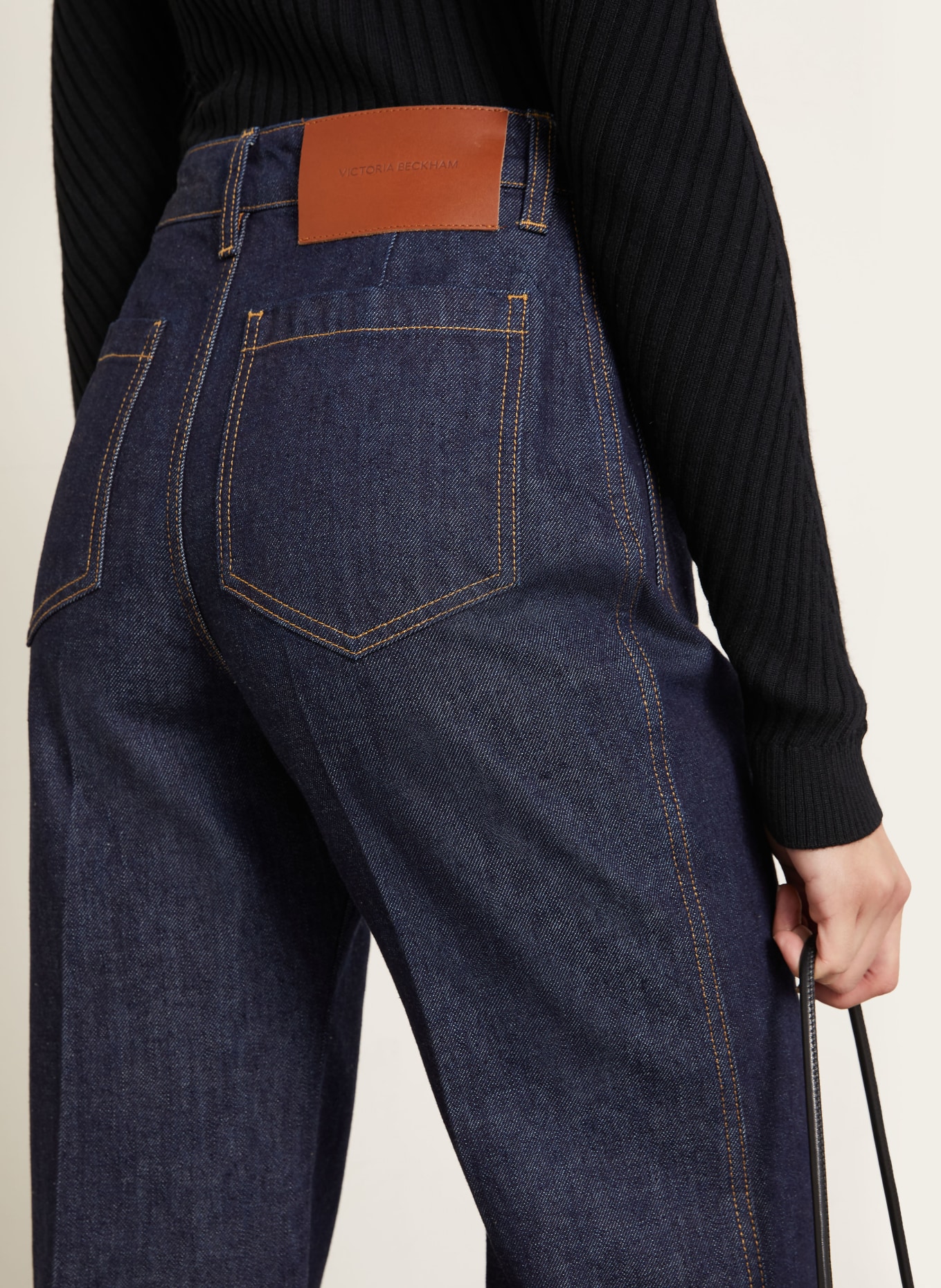 VICTORIA BECKHAM Wide Leg Jeans ALINA: 8221 Indigo Rinse