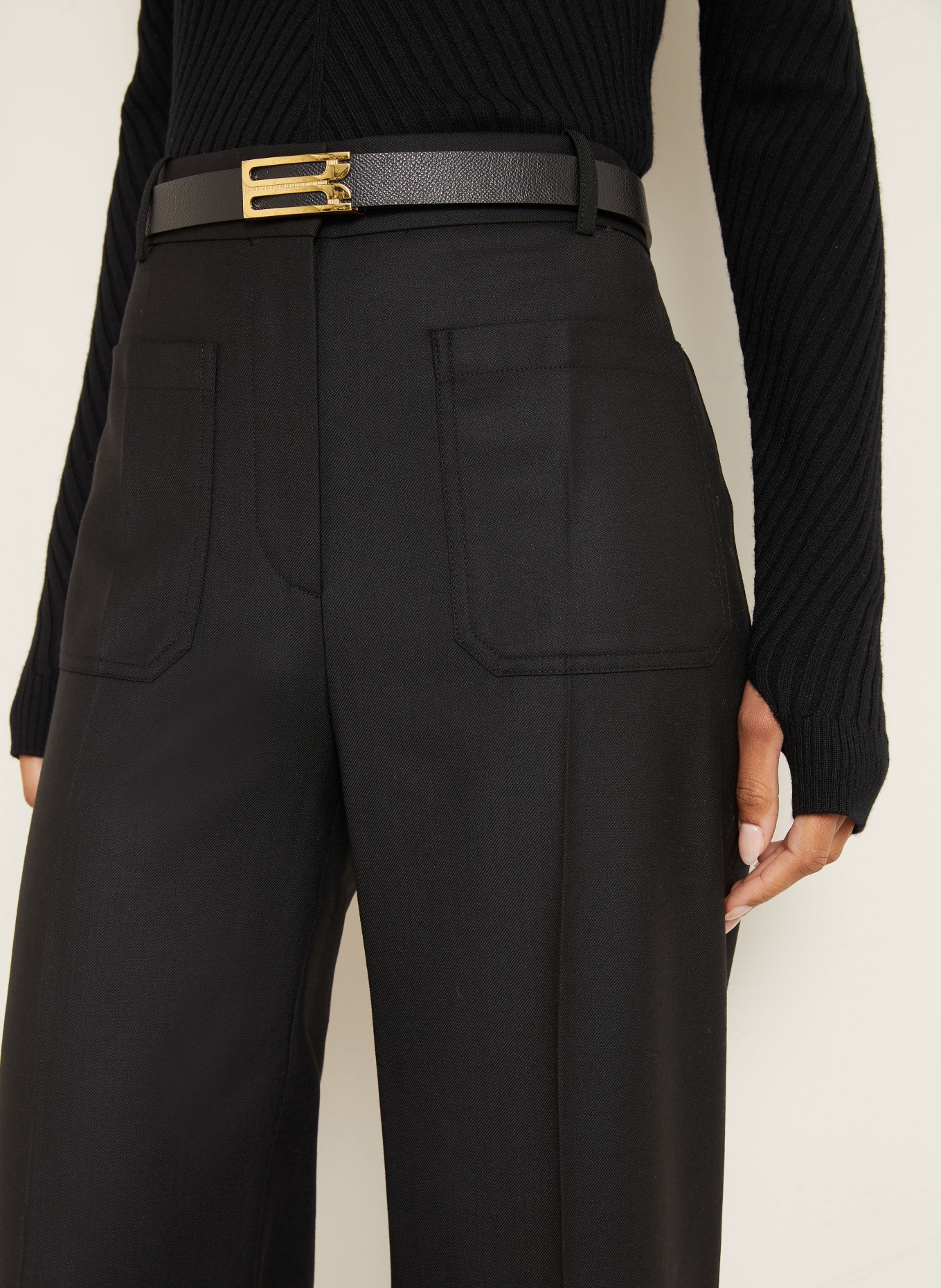 VICTORIA BECKHAM Marlenehose ALINA: SCHWARZ