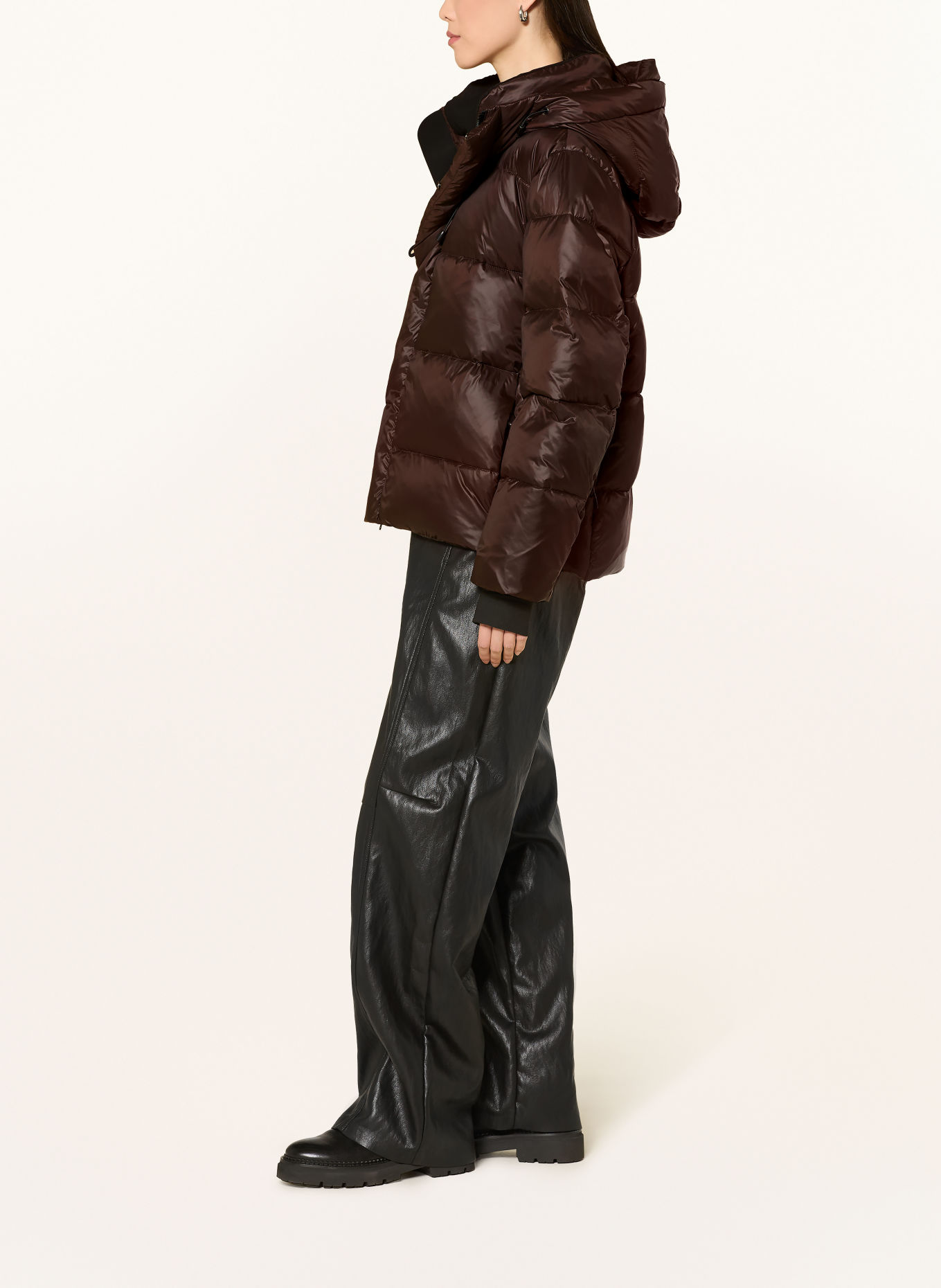 WITHBLACK Lightweight-Daunenjacke PENNY: DUNKELBRAUN