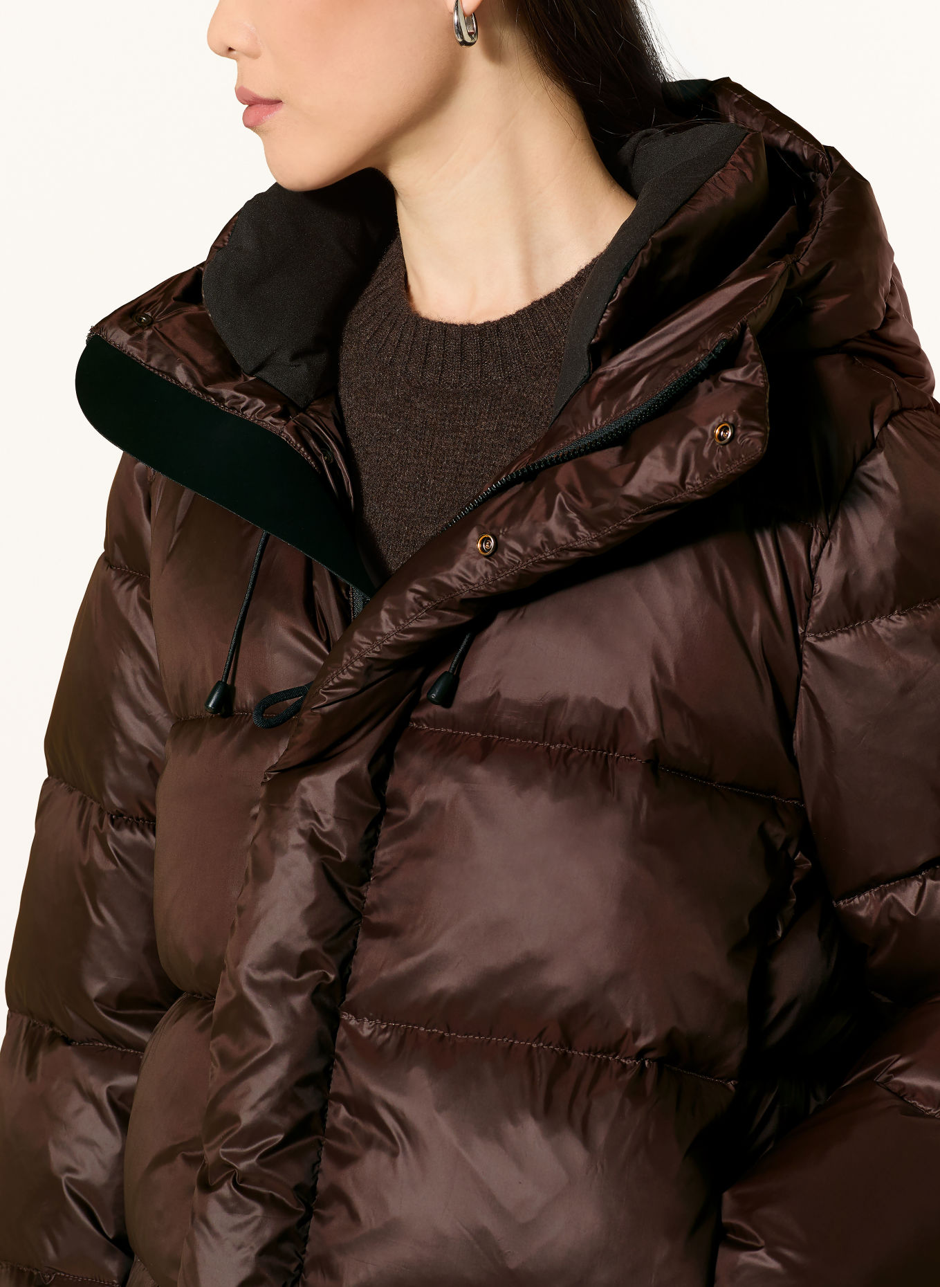 WITHBLACK Lightweight-Daunenjacke PENNY: DUNKELBRAUN