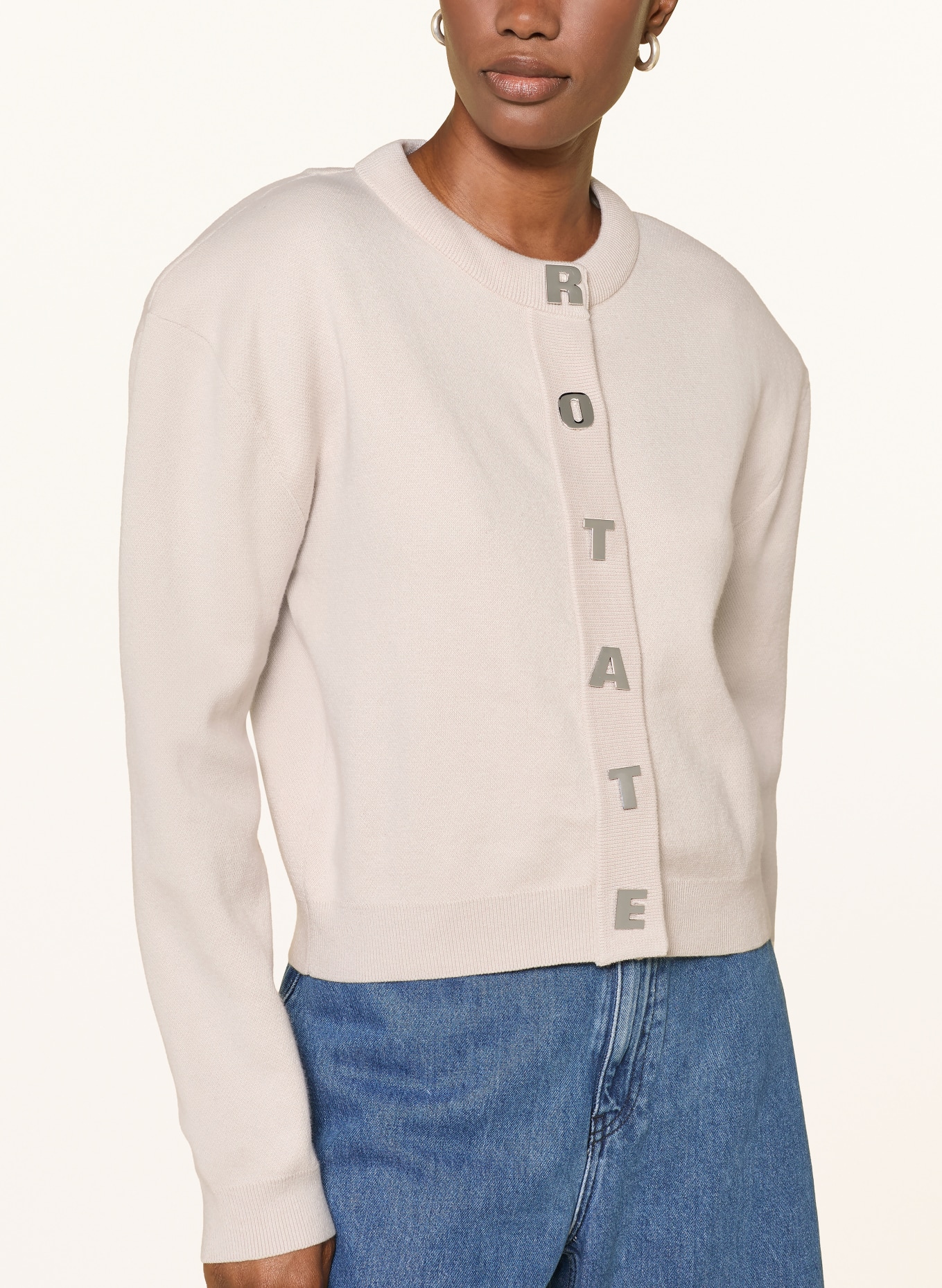 ROTATE Cardigan: ECRU