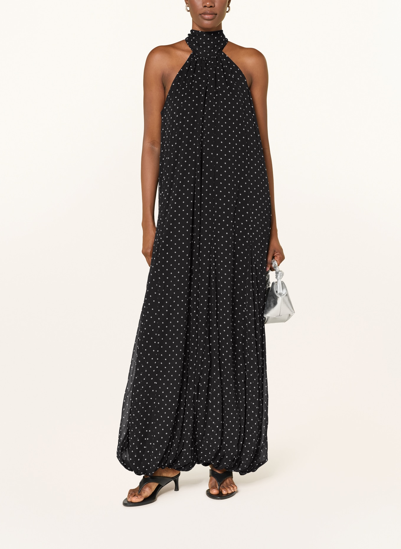 ROTATE Jumpsuit: BLACK / WHITE