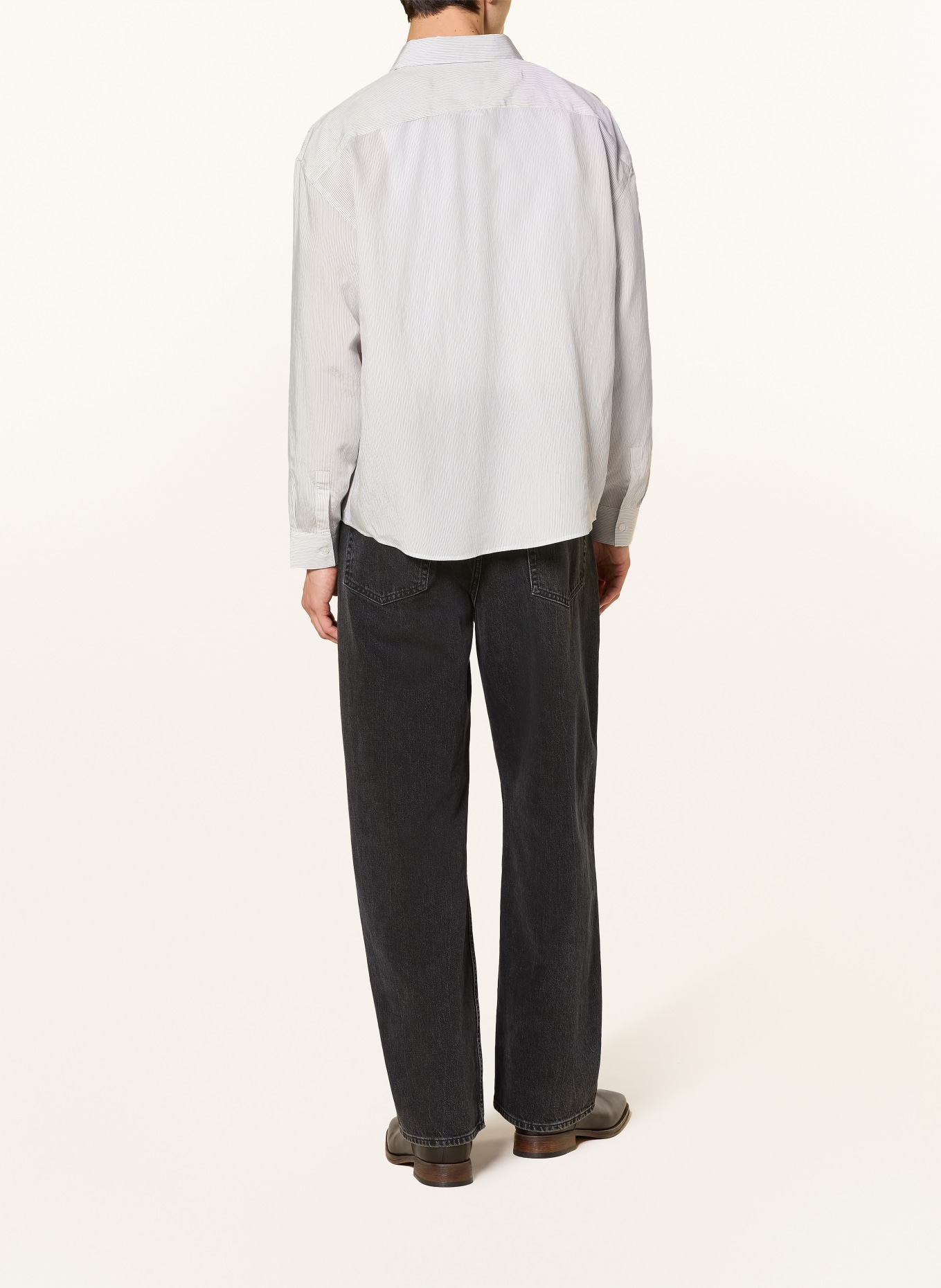 FRAME Hemd Comfort Fit: WEISS / SCHWARZ