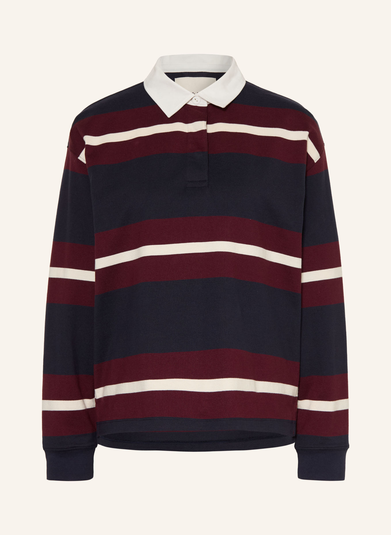 GANT Rugbyshirt: DUNKELBLAU / DUNKELROT / WEISS