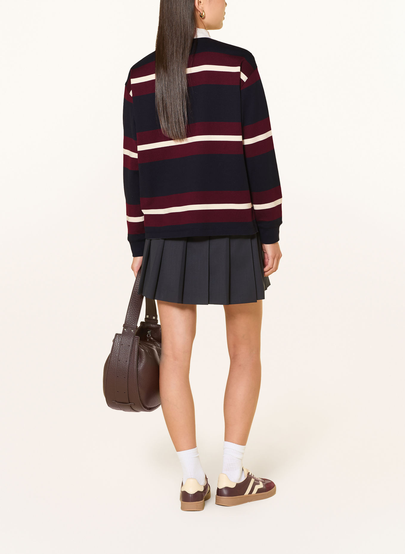 GANT Rugbyshirt: DUNKELBLAU / DUNKELROT / WEISS