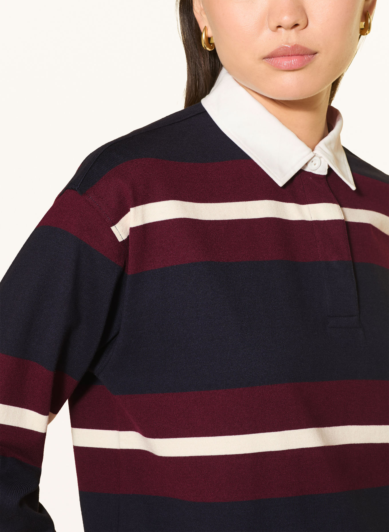 GANT Rugbyshirt: DUNKELBLAU / DUNKELROT / WEISS
