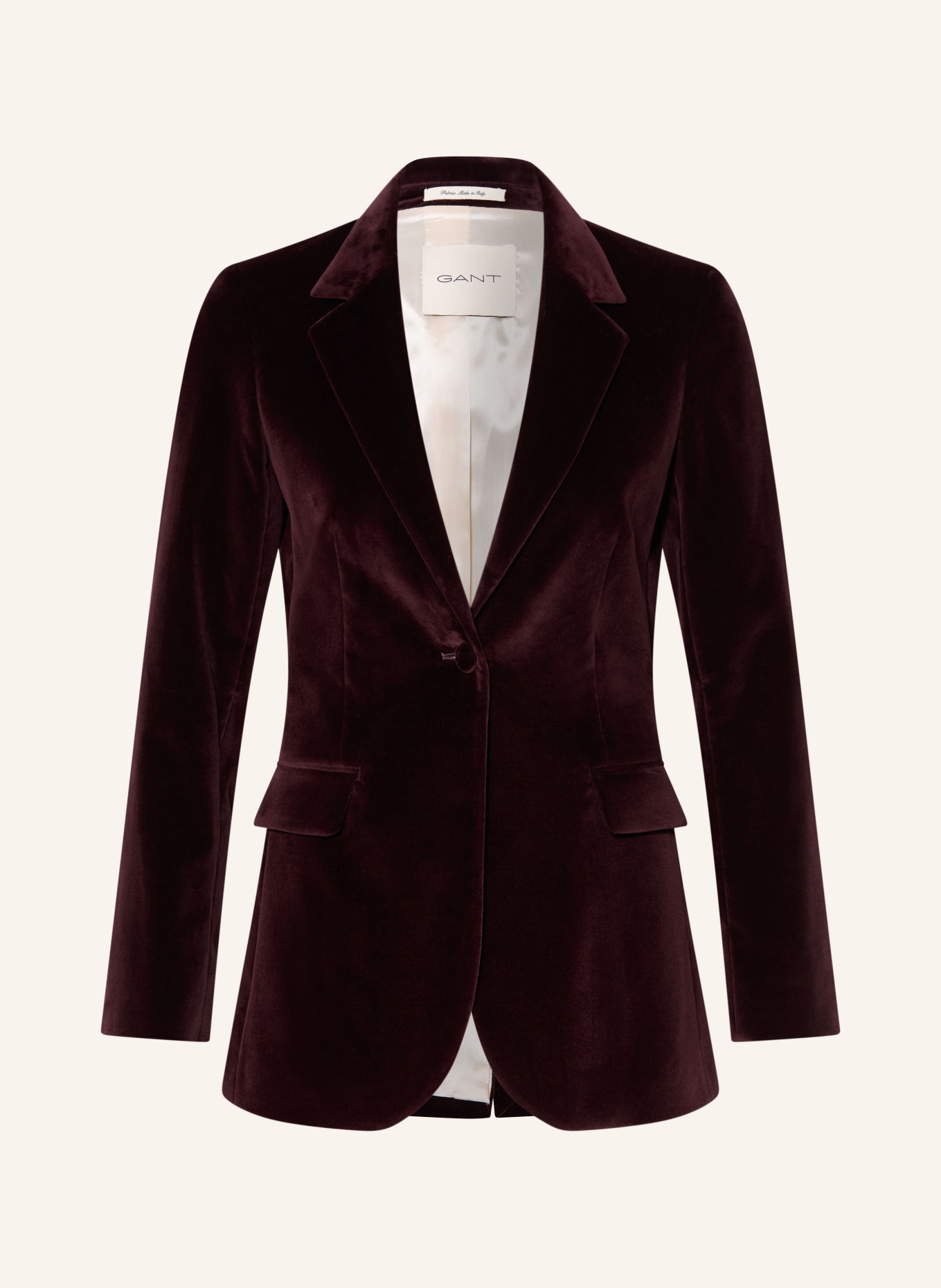 GANT Velvet Blazer: DARK RED