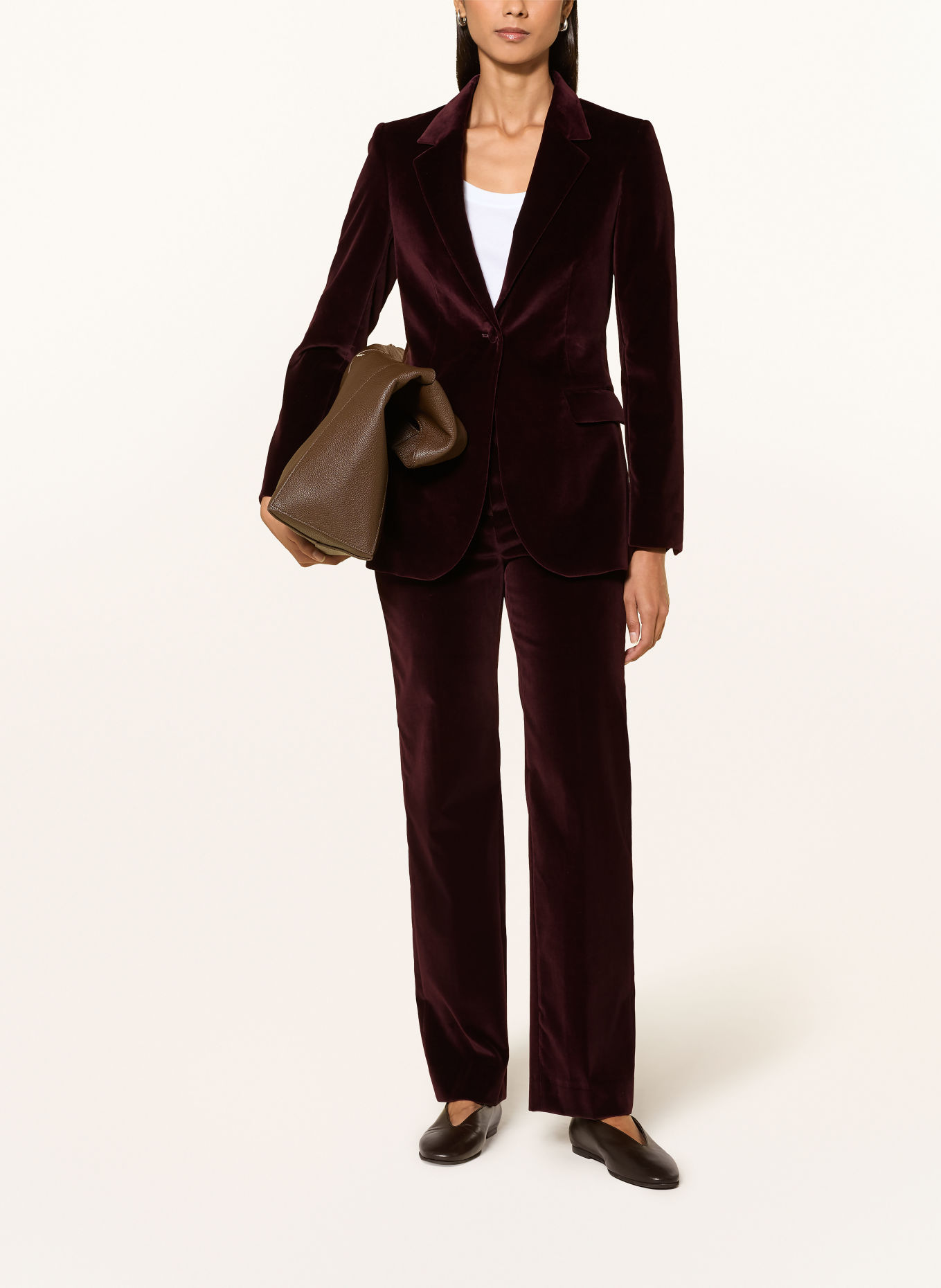 GANT Velvet Blazer: DARK RED