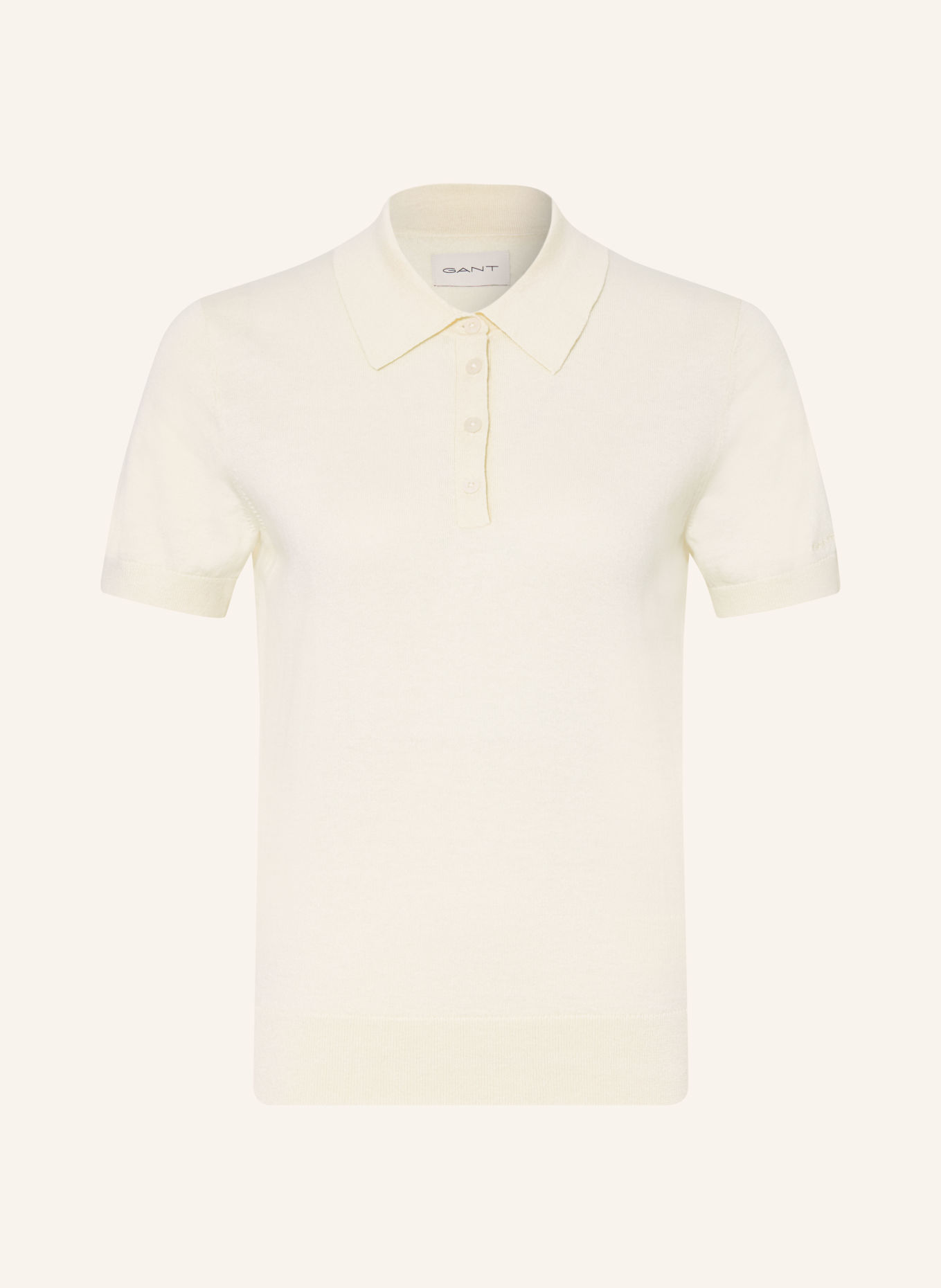 GANT Polo en maille: CRÈME