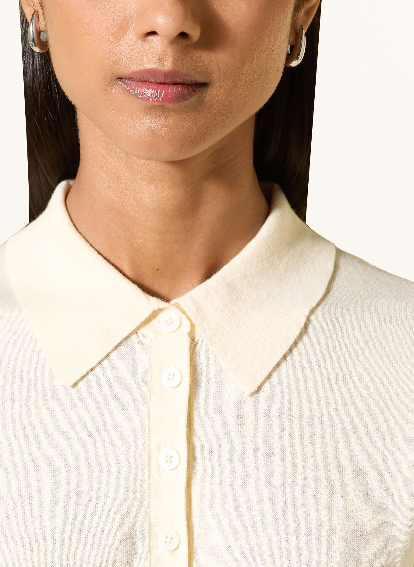 GANT Polo en maille: CRÈME