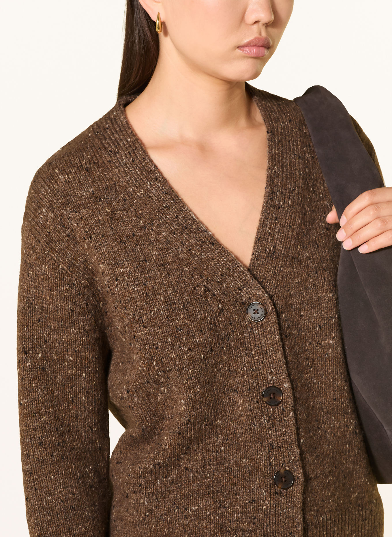 GANT Gilet: MARRON