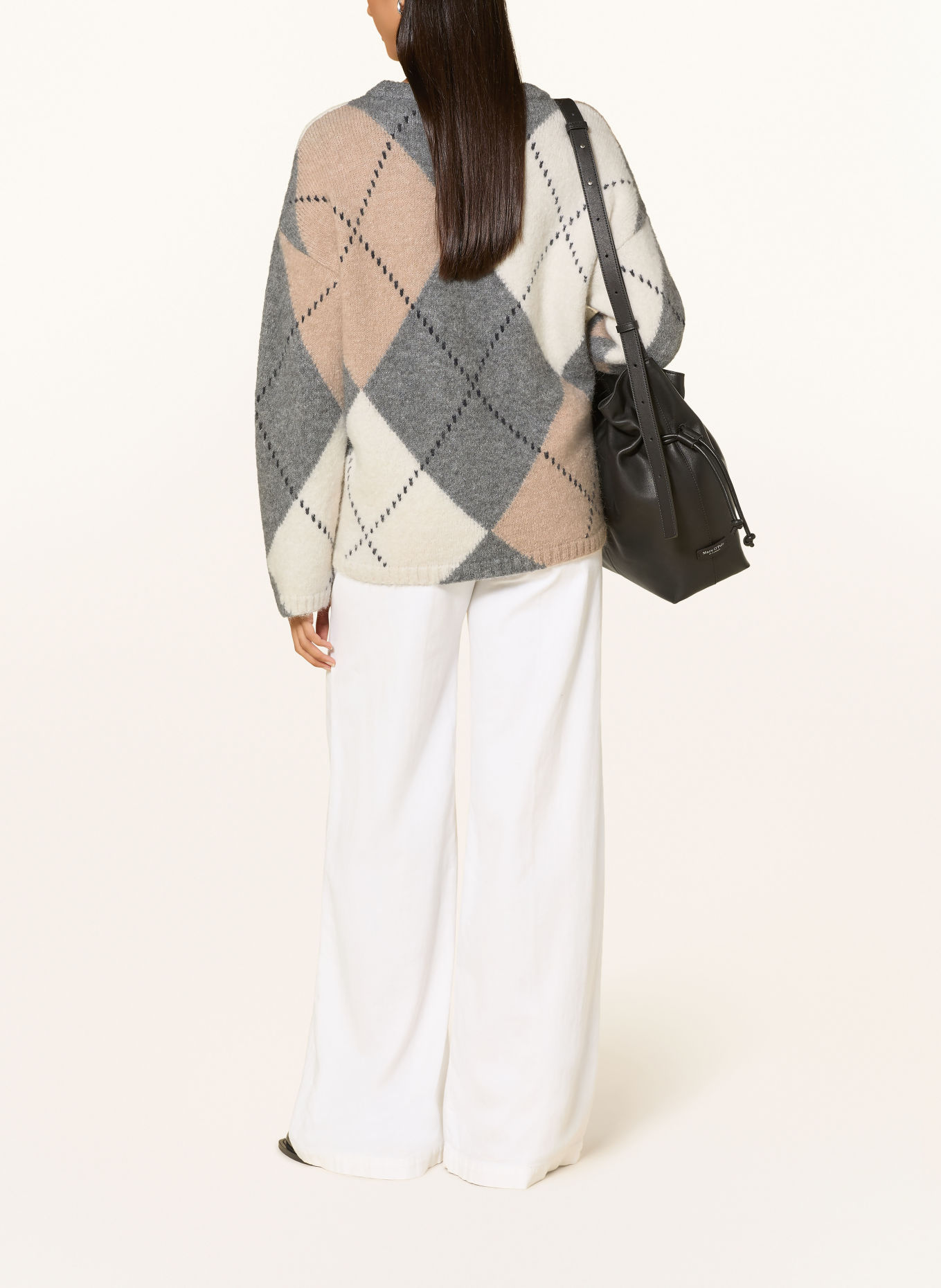 GANT Alpaca Sweater: GRAY / BEIGE / BLACK