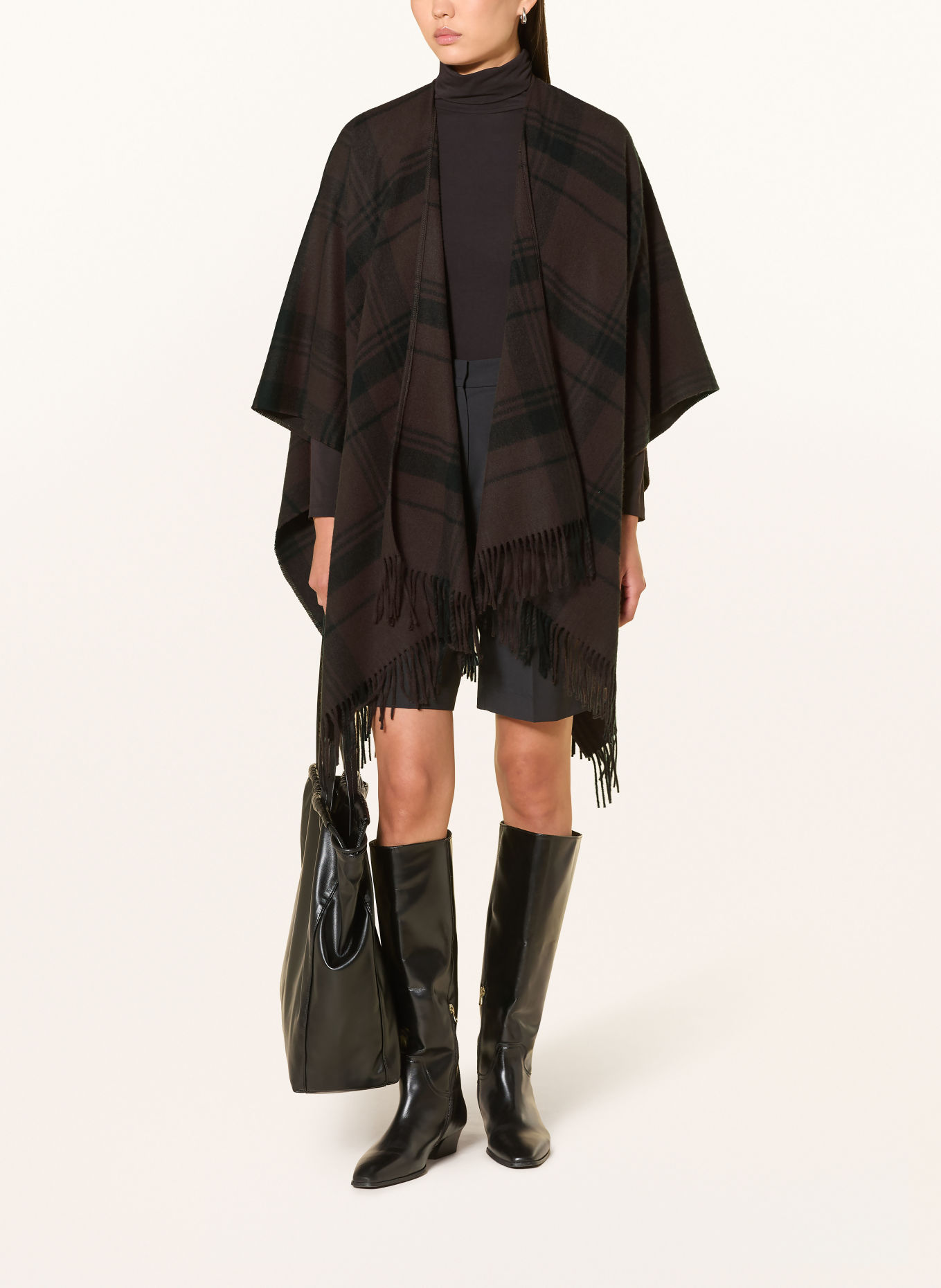 GANT Cape: DARK BROWN / BLACK