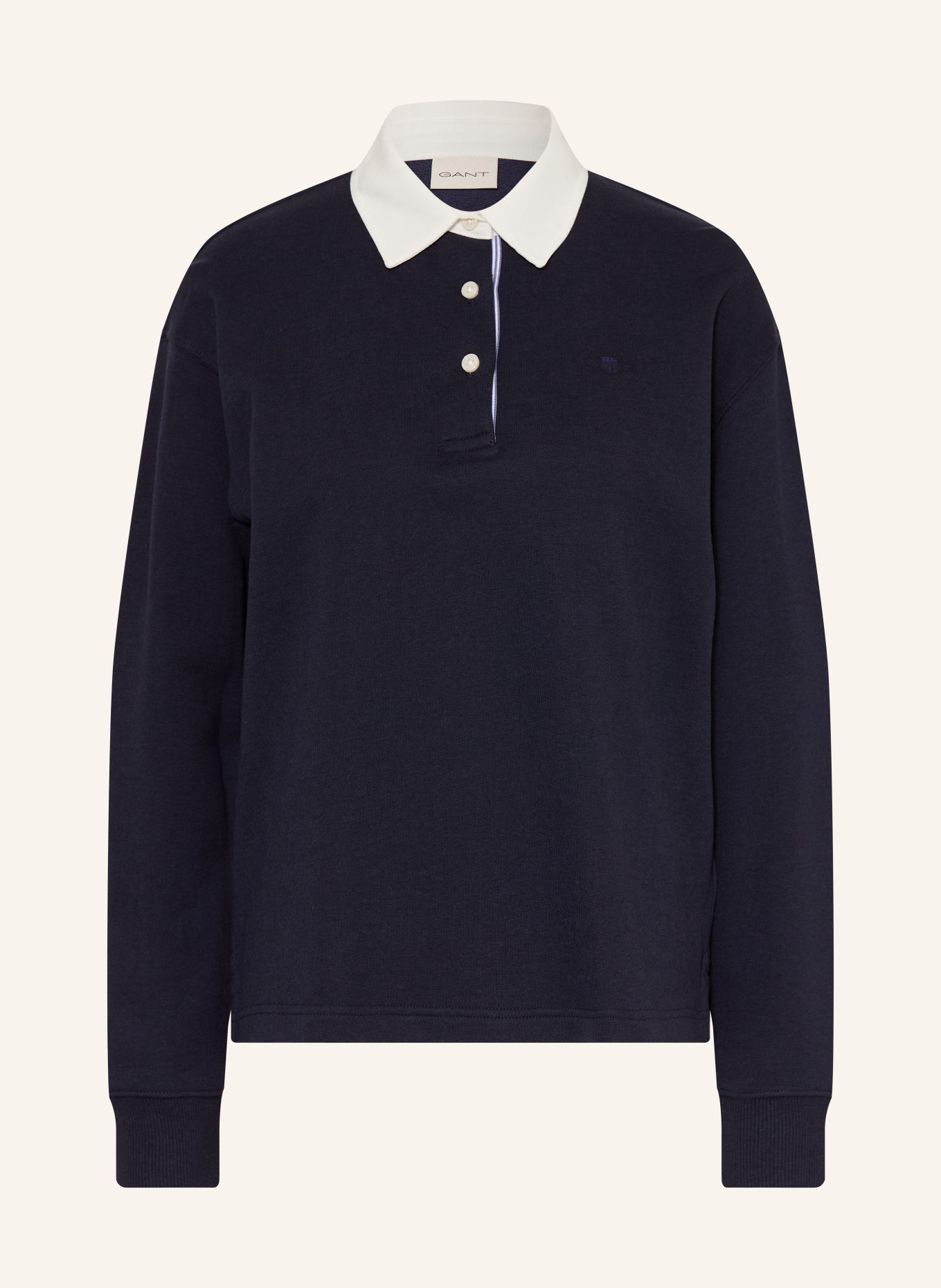 GANT Rugbyshirt: DUNKELBLAU / HELLBLAU / WEISS