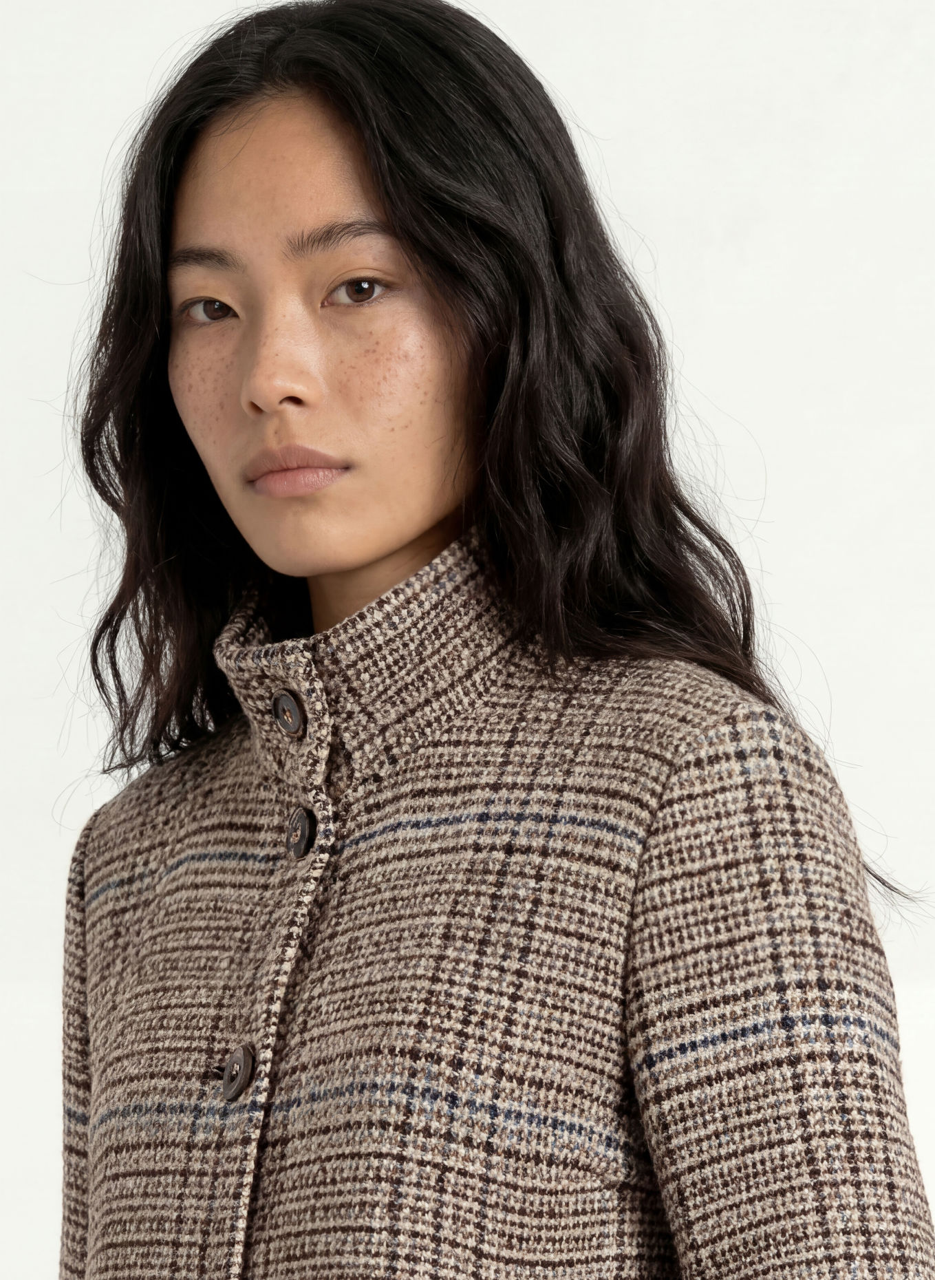 FUCHS SCHMITT Bouclé-Jacke STRATFORD: HELLBRAUN / DUNKELBRAUN / BLAU