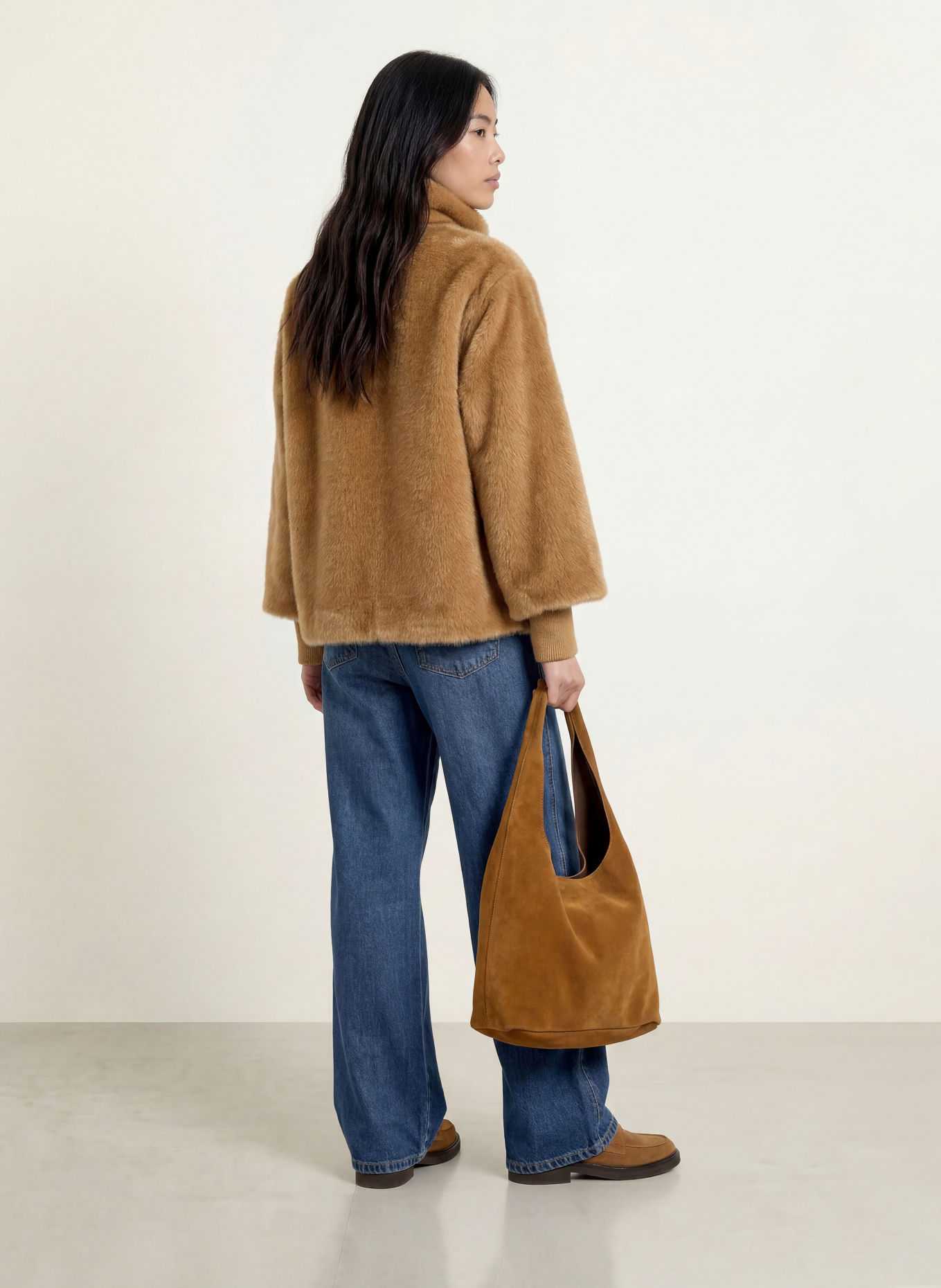 FUCHS SCHMITT Kunstfell-Jacke MADISON: CAMEL