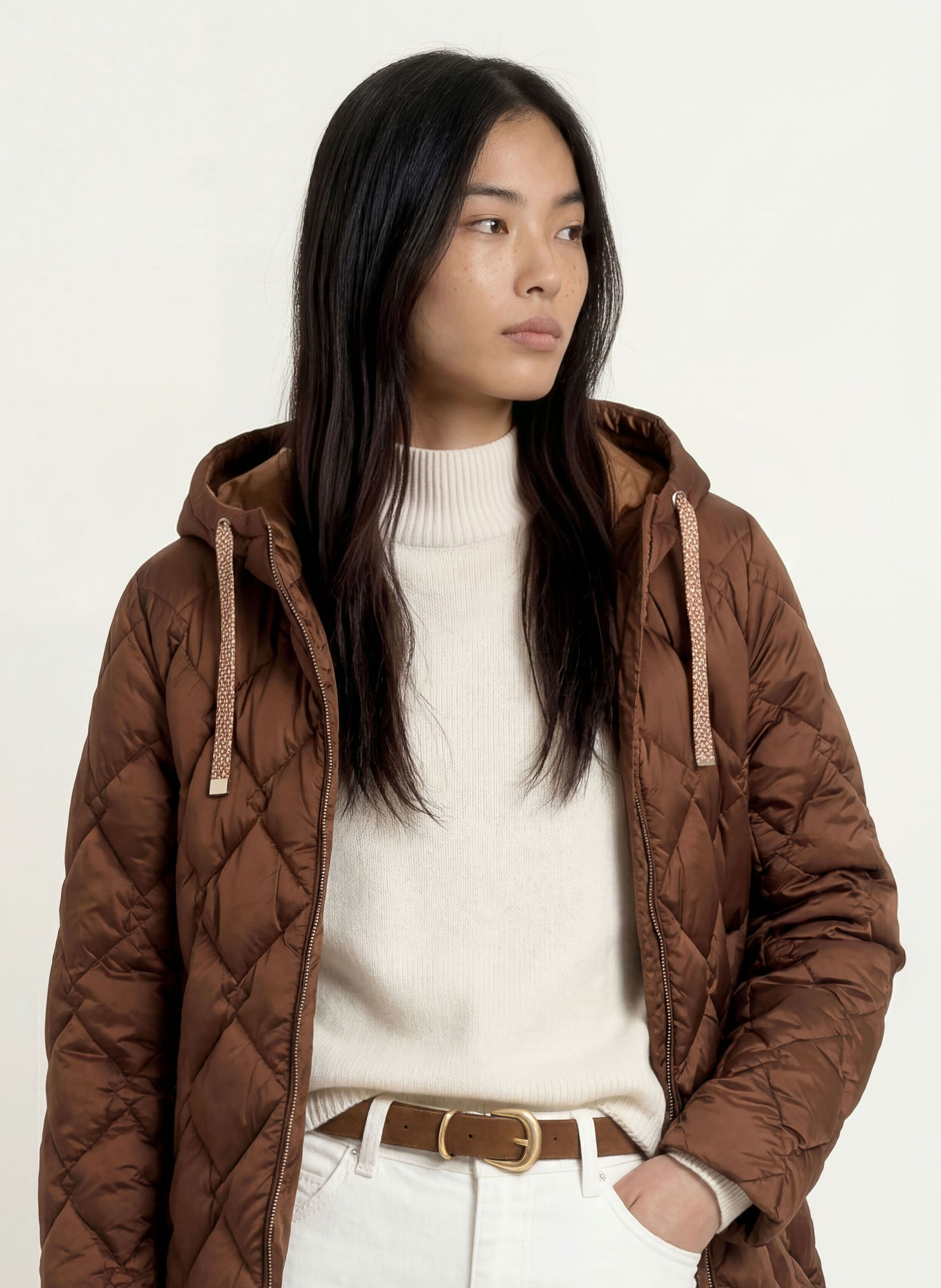 FUCHS SCHMITT BARI Quilted Jacket: DARK BROWN