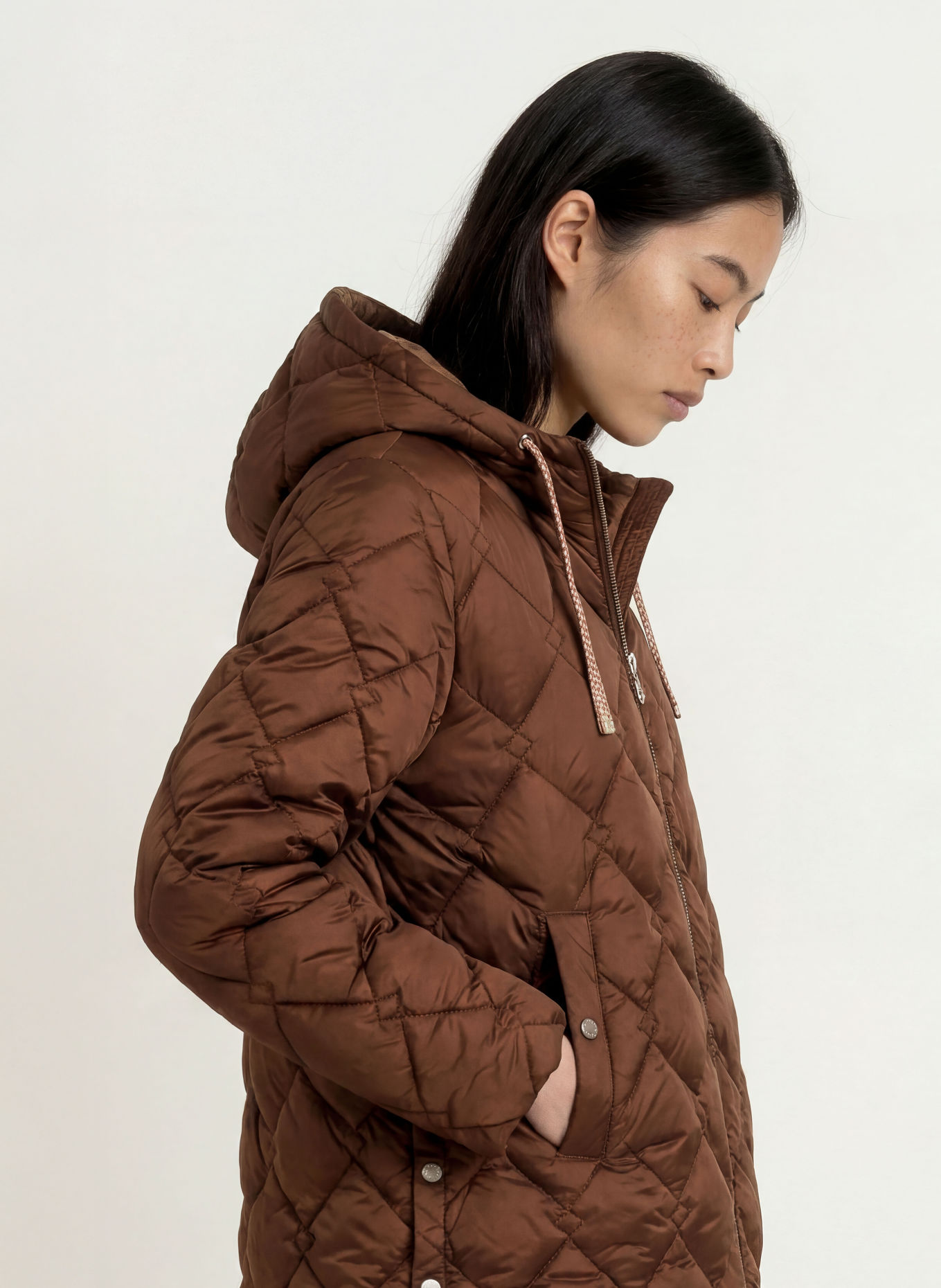FUCHS SCHMITT BARI Quilted Jacket: DARK BROWN