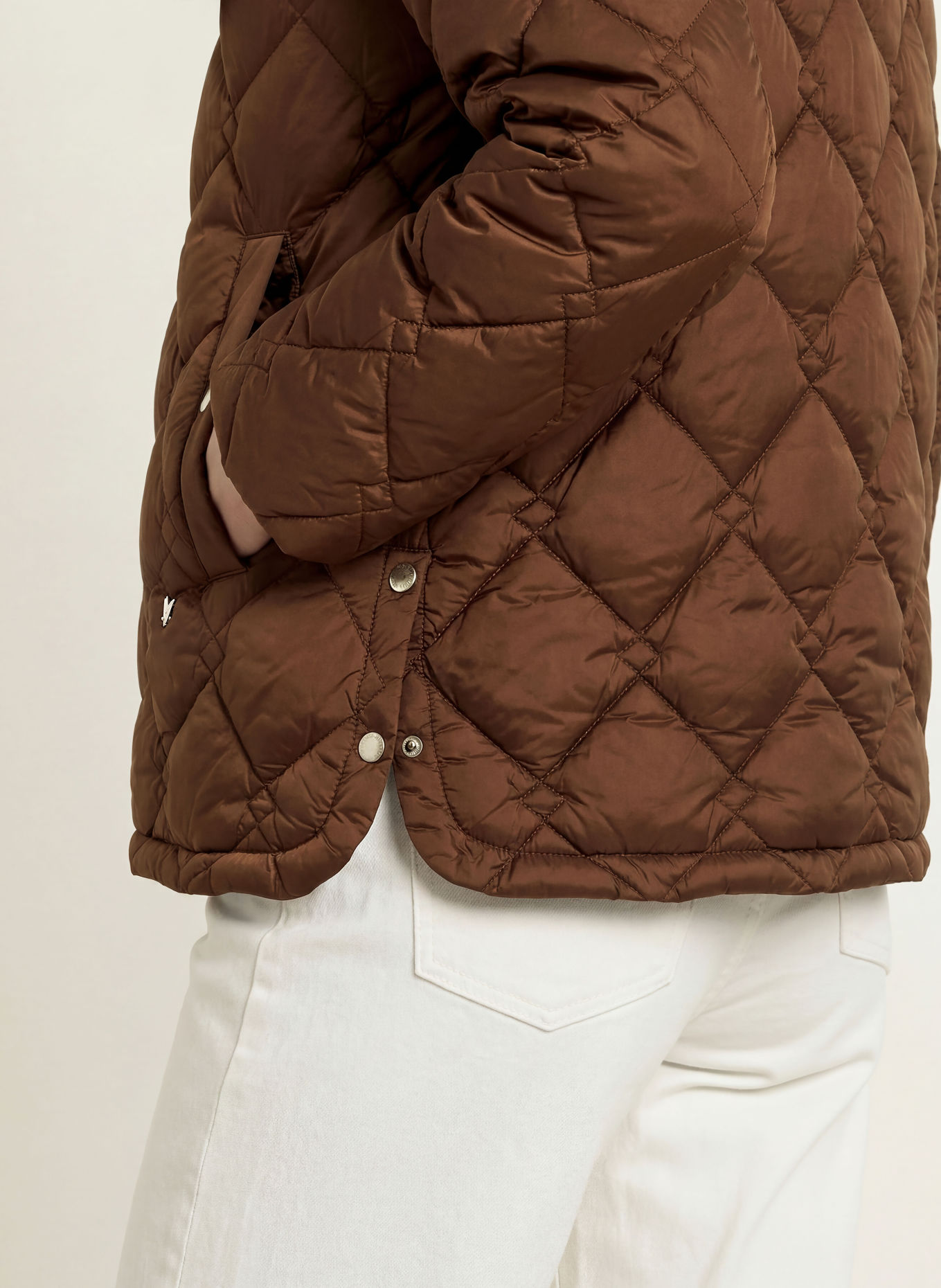 FUCHS SCHMITT BARI Quilted Jacket: DARK BROWN