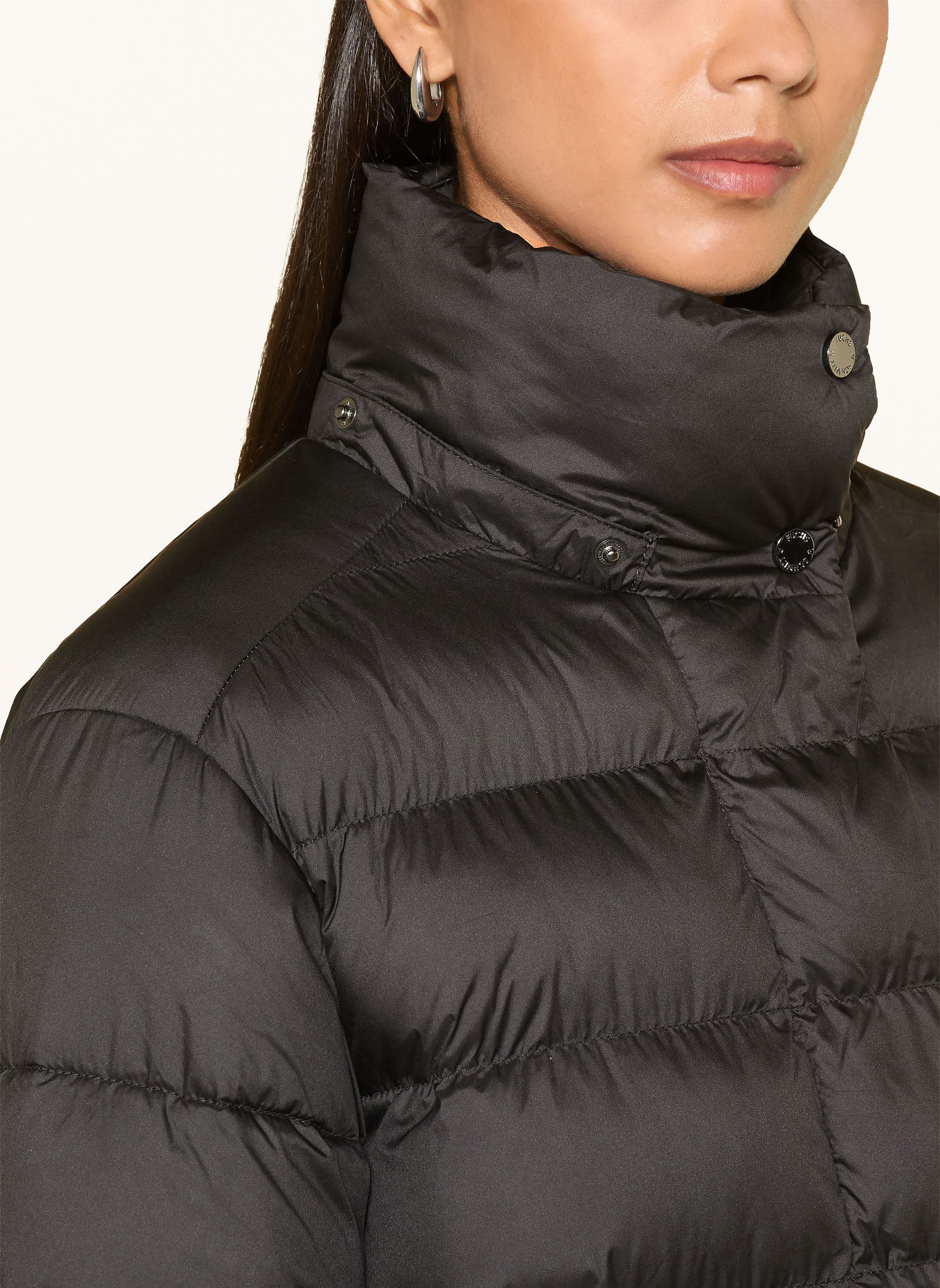 FUCHS SCHMITT ATLANTIC CITY quilted coat with detachable hood: BLACK