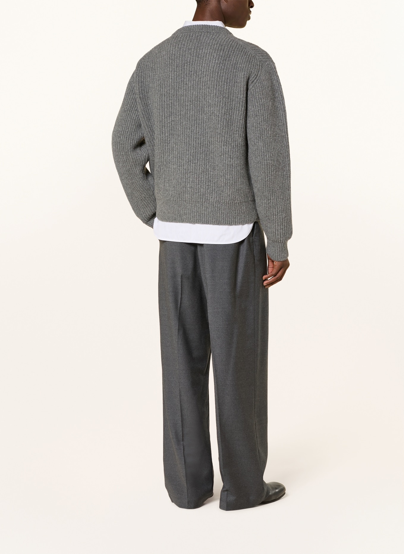 BARENA VENEZIA Regular-Fit Trousers: DARK GRAY