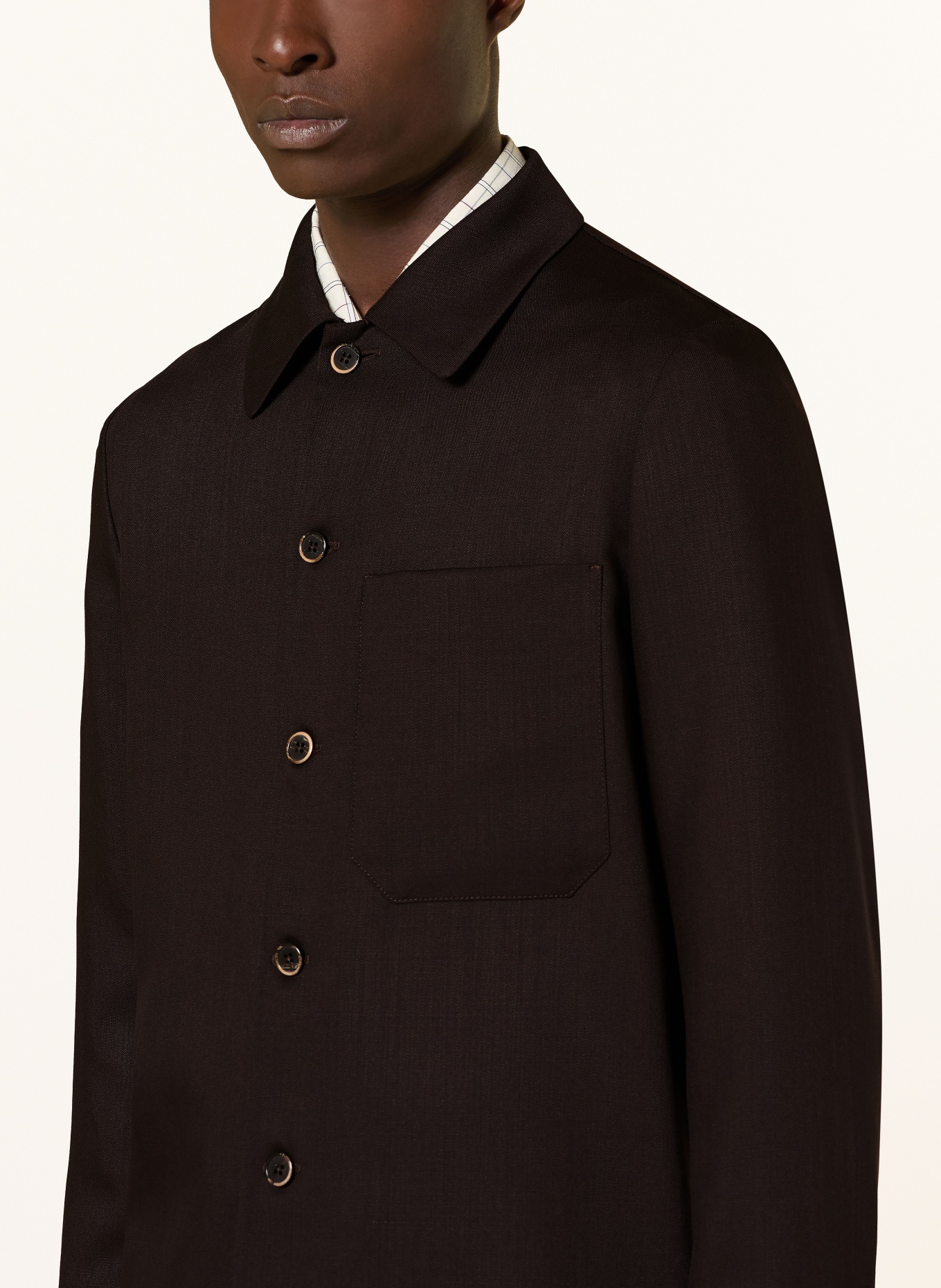 BARENA VENEZIA CEDRONE Overshirt: DARK BROWN