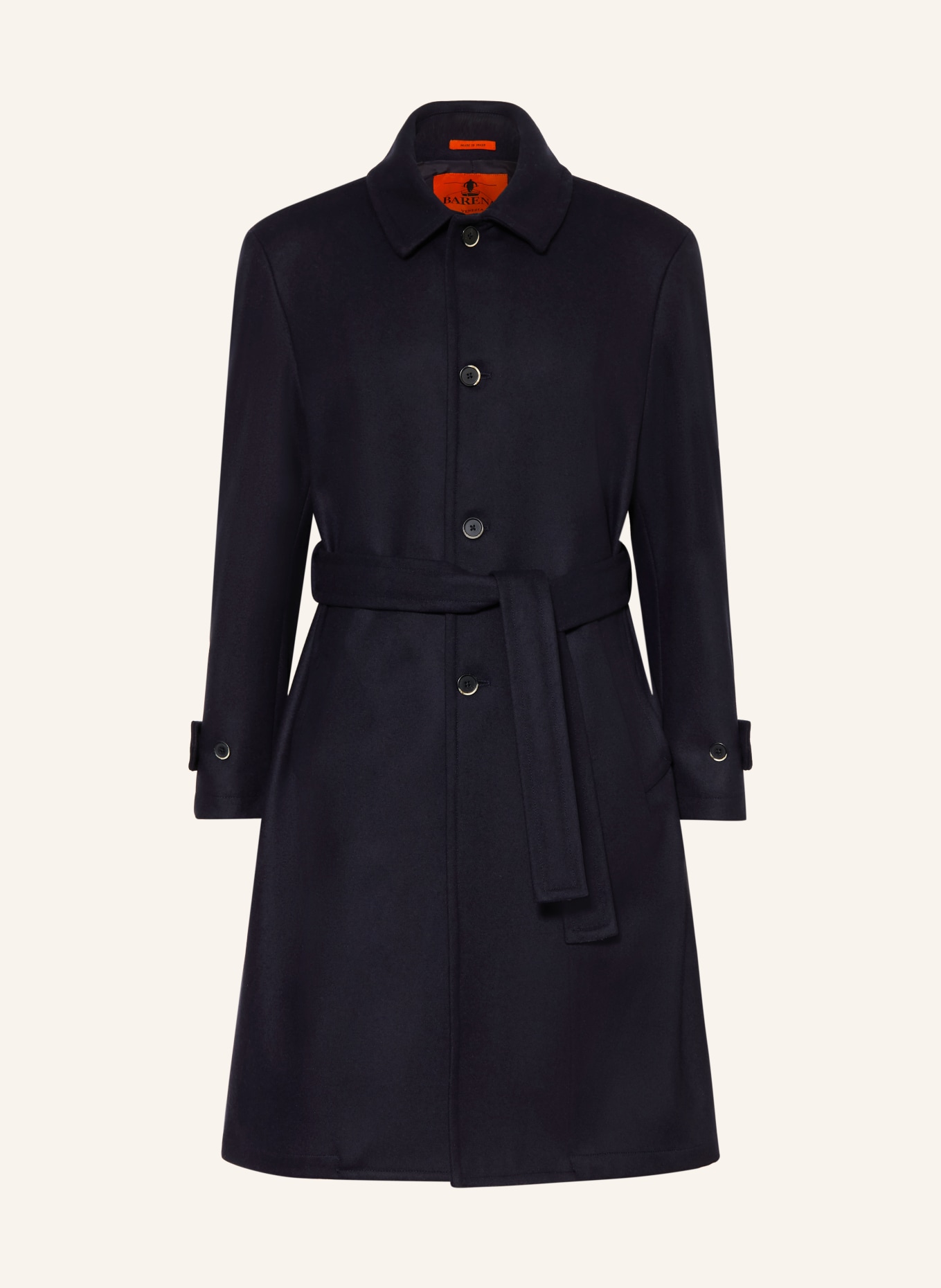 BARENA VENEZIA PARAMAR Wool coat: DARK BLUE