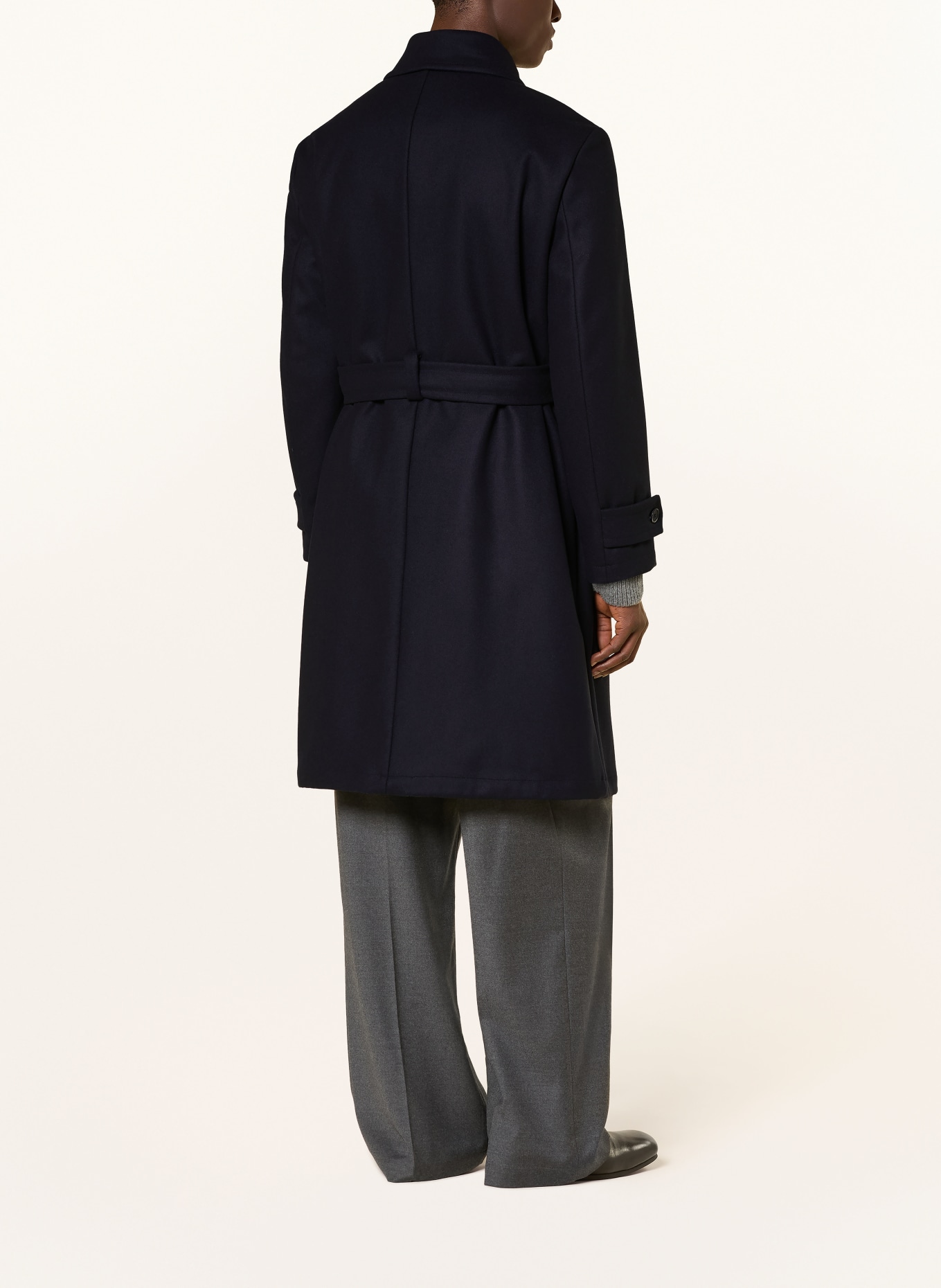 BARENA VENEZIA PARAMAR Wool coat: DARK BLUE