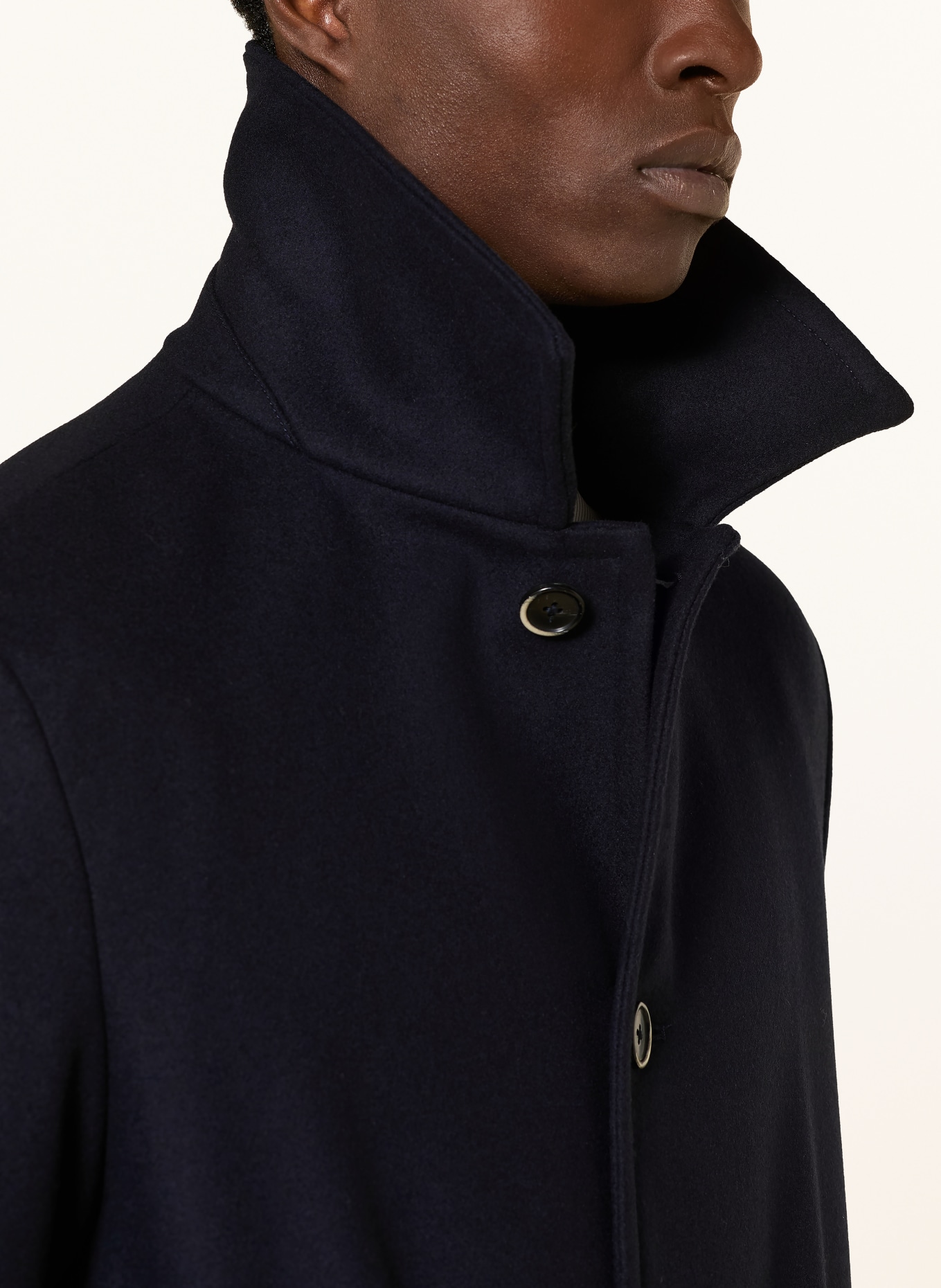 BARENA VENEZIA PARAMAR Wool coat: DARK BLUE