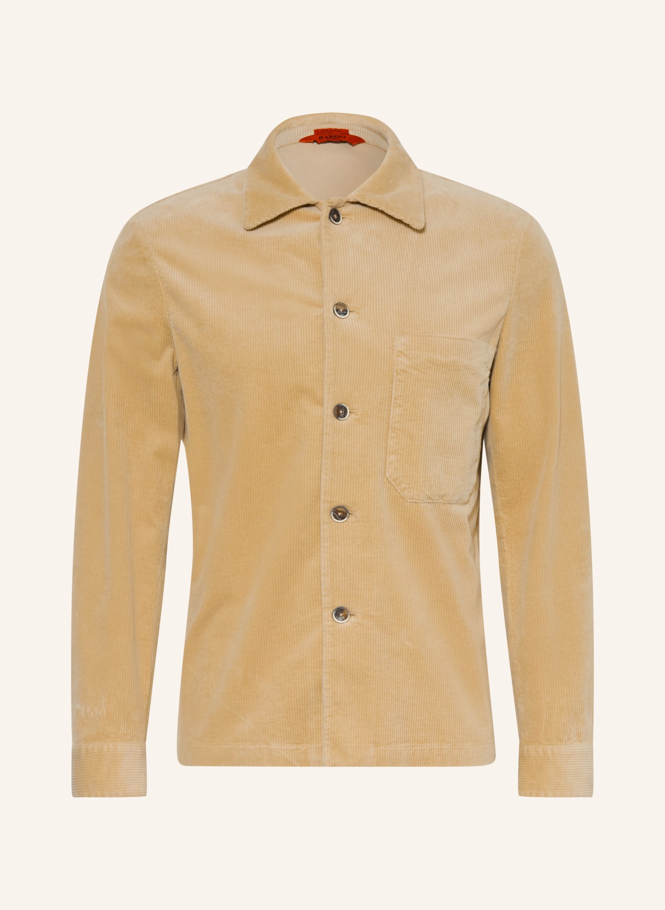 BARENA VENEZIA Corduroy Overshirt CEDRINO: BEIGE