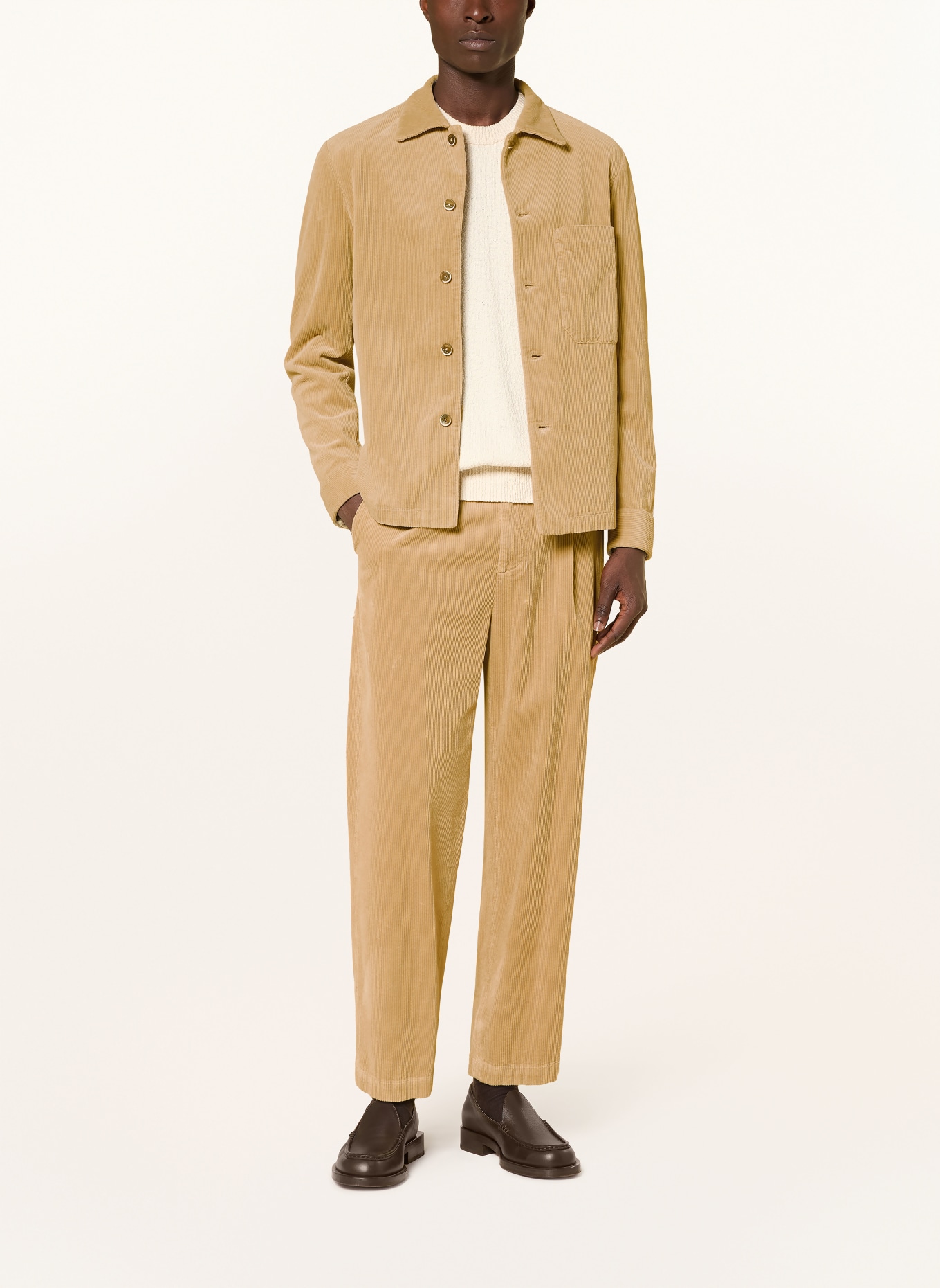 BARENA VENEZIA Corduroy Overshirt CEDRINO: BEIGE