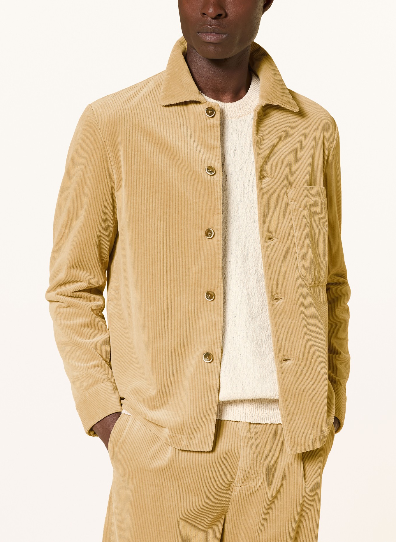 BARENA VENEZIA Corduroy Overshirt CEDRINO: BEIGE