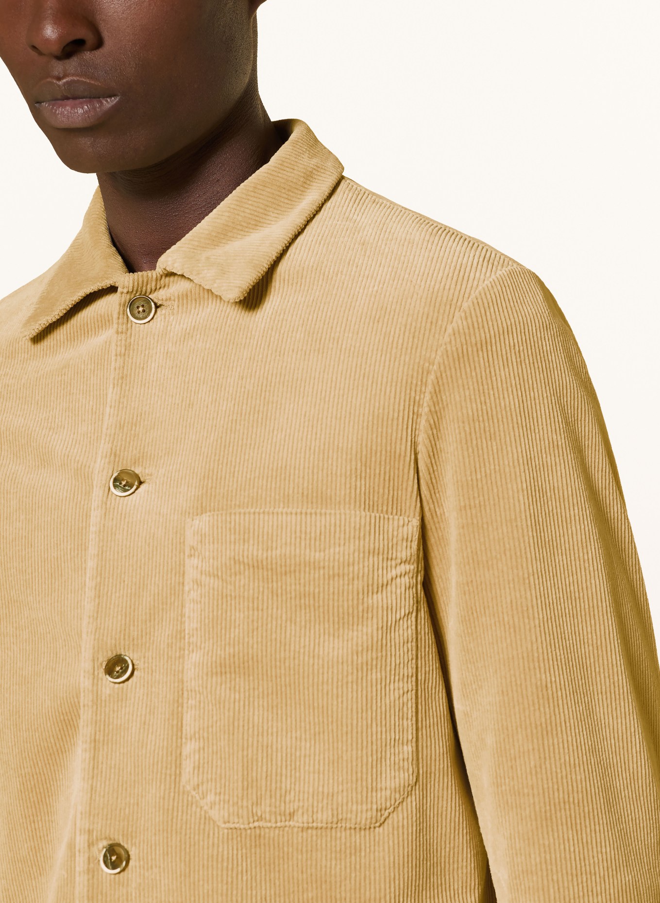 BARENA VENEZIA Corduroy Overshirt CEDRINO: BEIGE