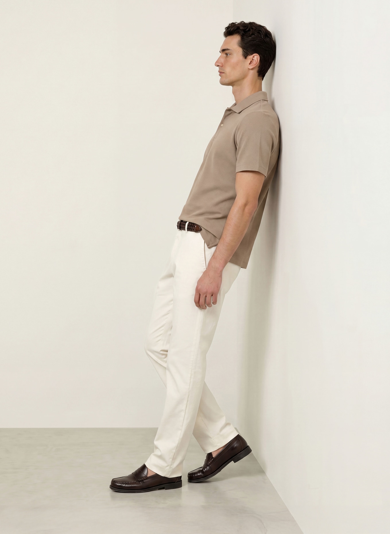 REISS Piqué-Poloshirt KENNEDY: TAUPE