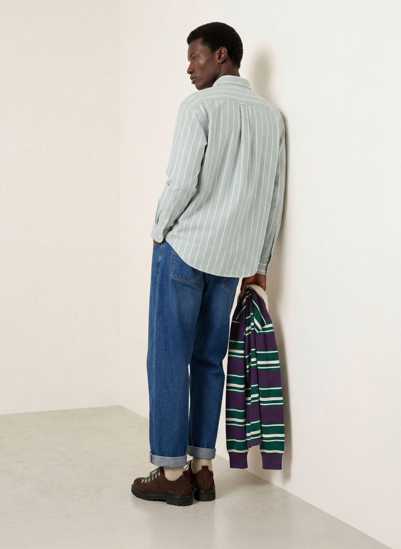 GANT Regular-fit Oxford shirt: LIGHT GREEN / LIGHT PURPLE / WHITE