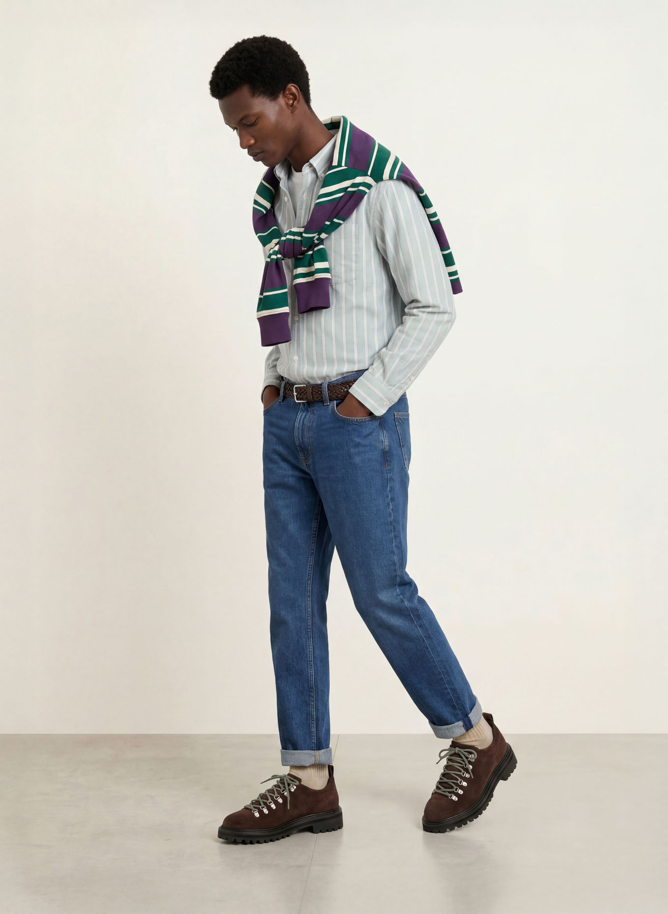 GANT Regular-fit Oxford shirt: LIGHT GREEN / LIGHT PURPLE / WHITE