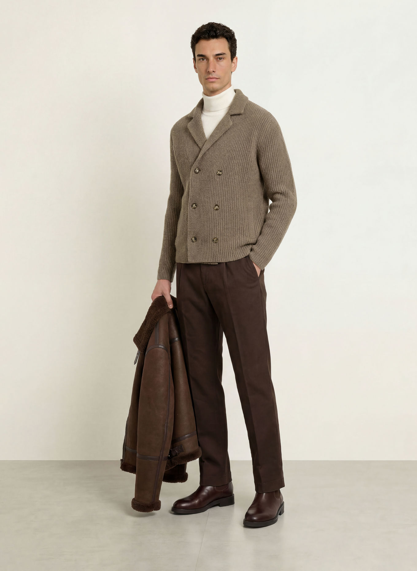 GANT Strickjacke: TAUPE