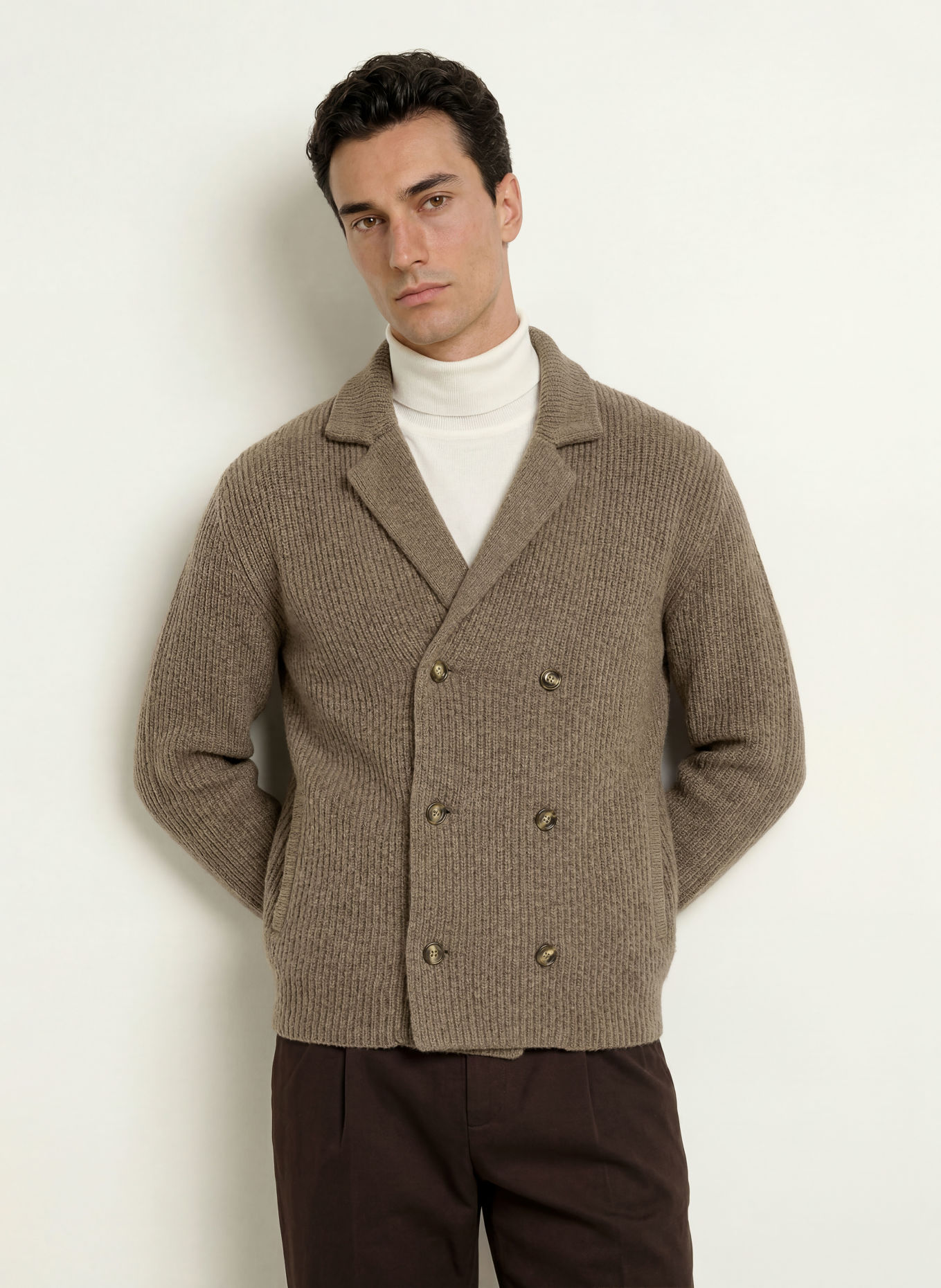 GANT Strickjacke: TAUPE