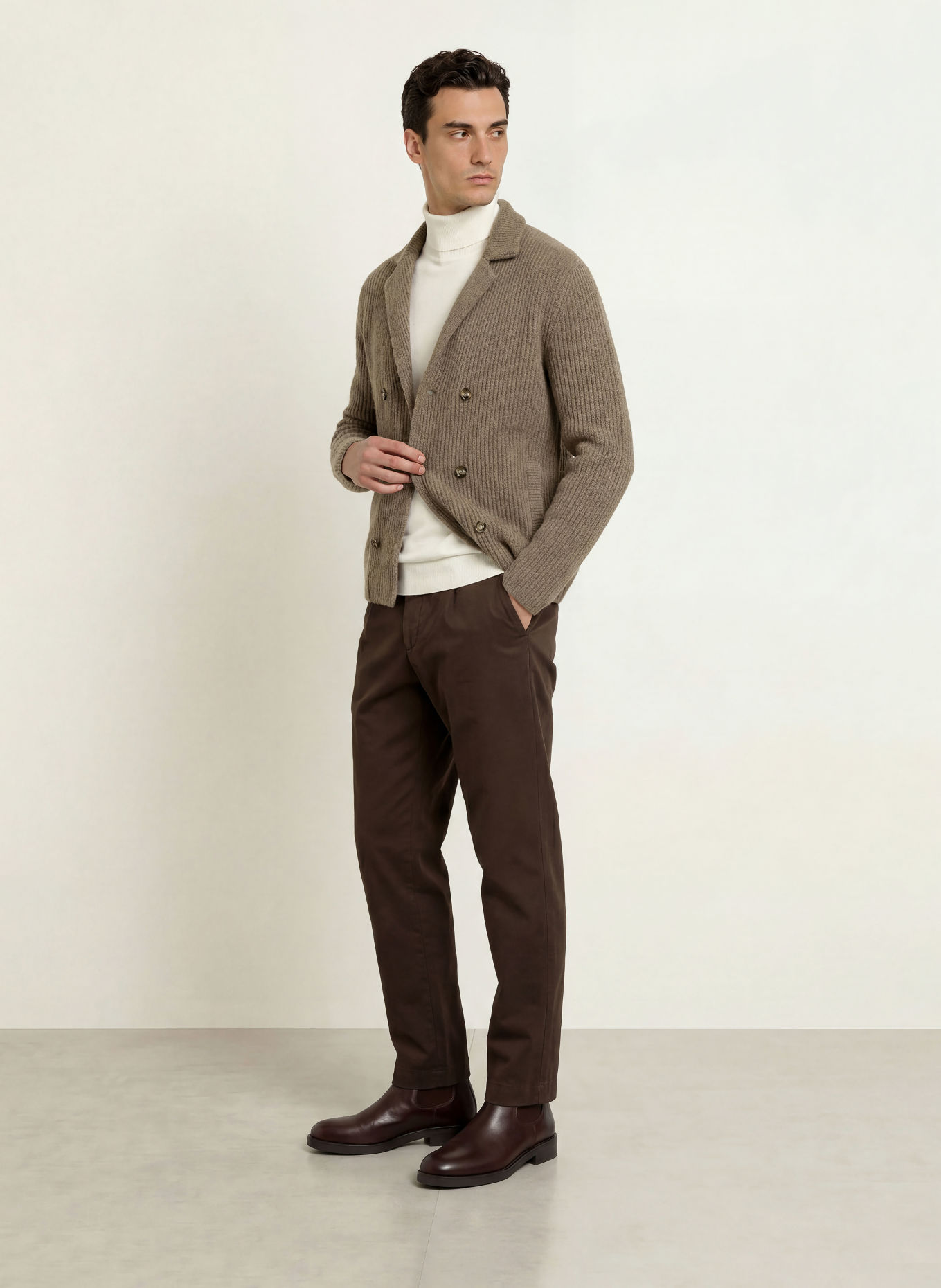 GANT Strickjacke: TAUPE