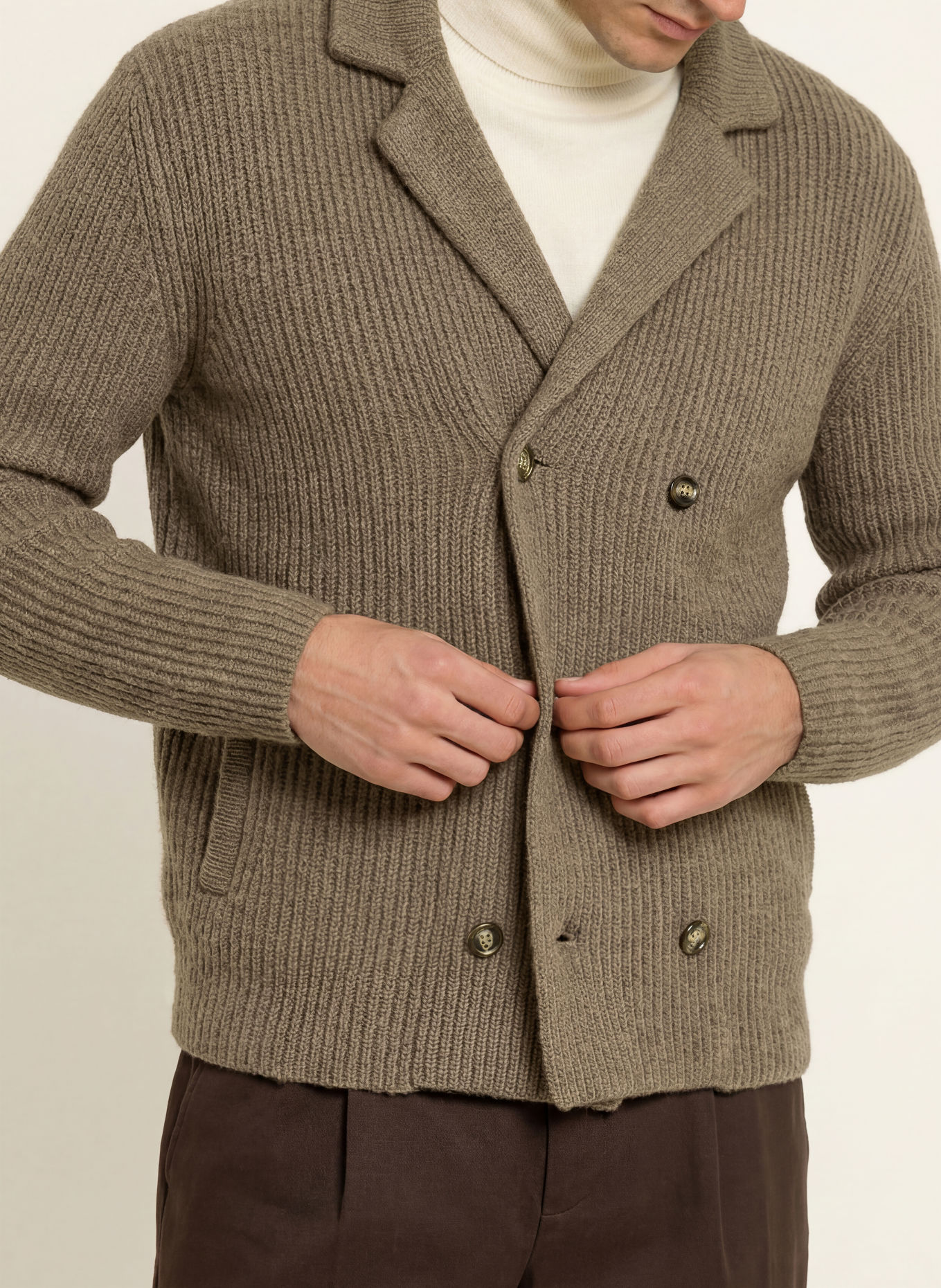 GANT Strickjacke: TAUPE