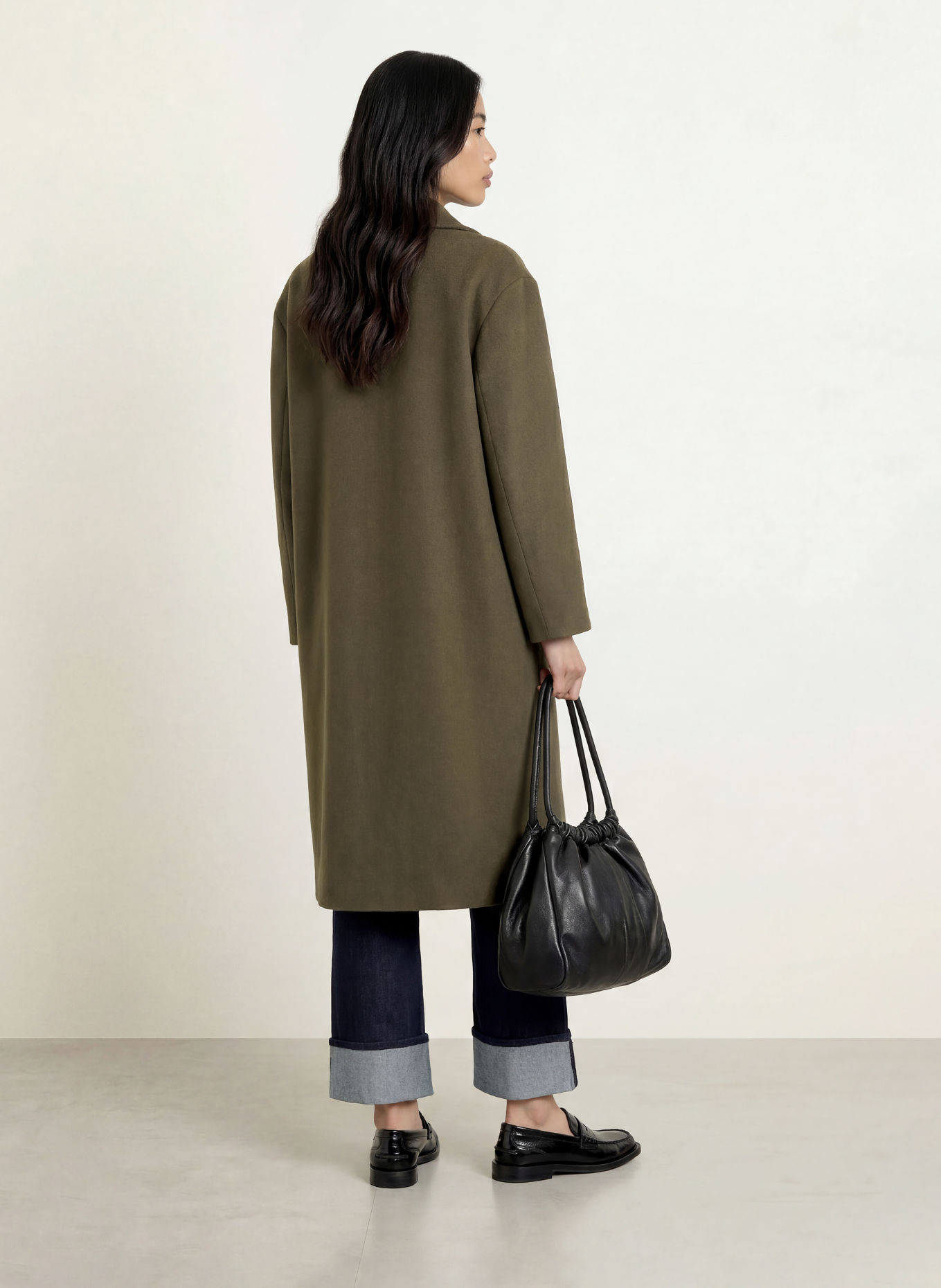 FUCHS SCHMITT Wollmantel BRISBANE: KHAKI