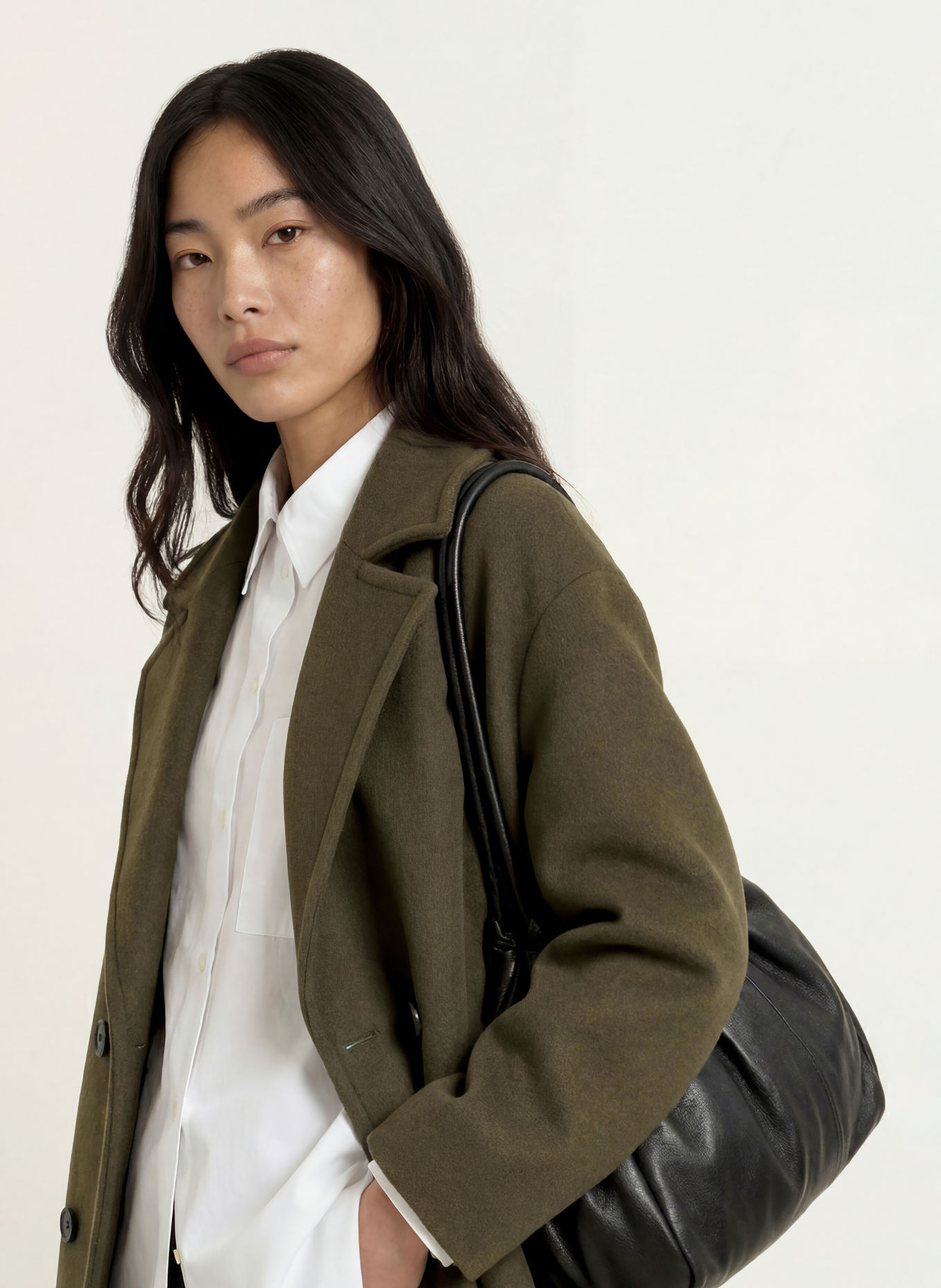 FUCHS SCHMITT Wollmantel BRISBANE: KHAKI