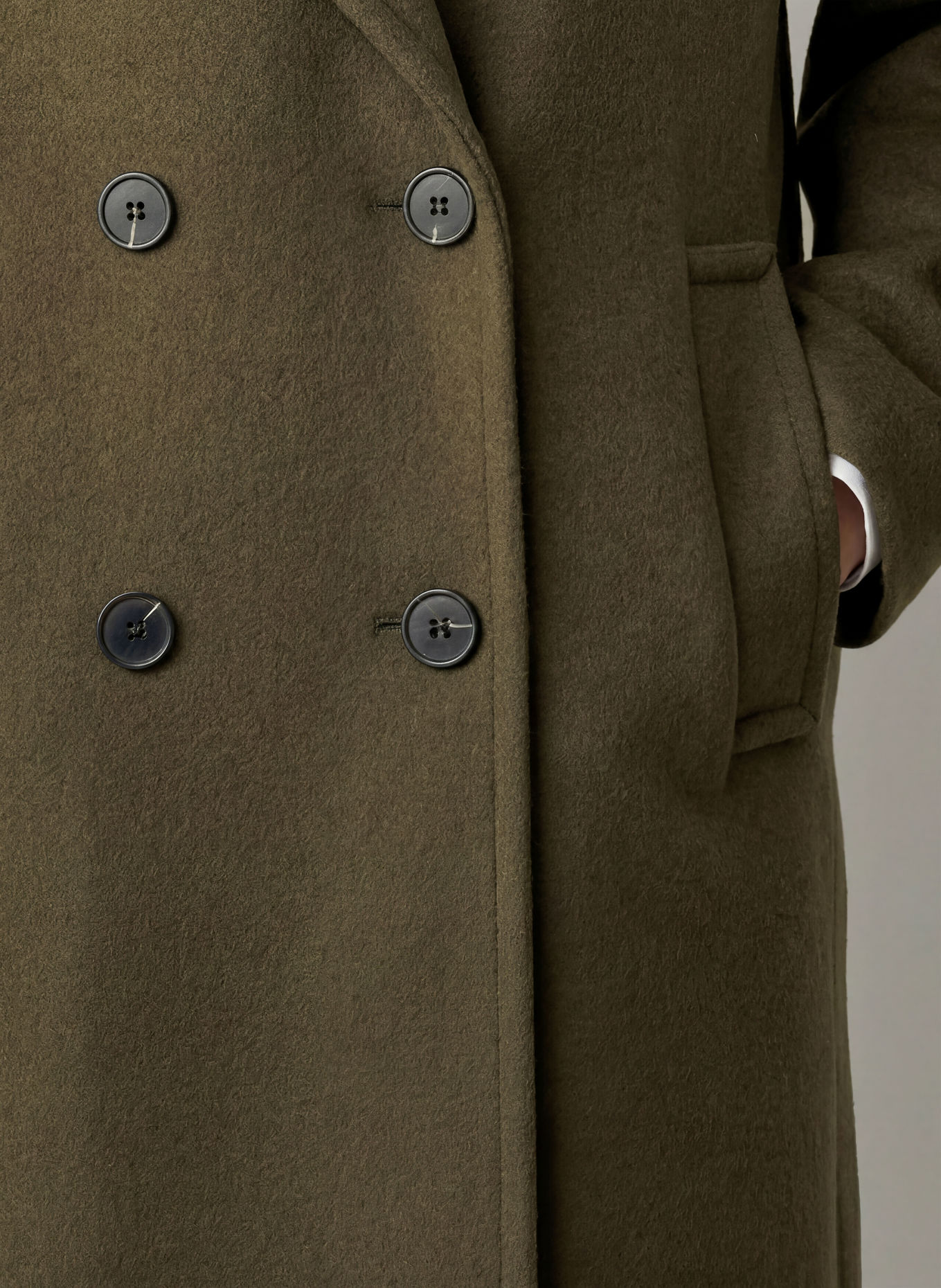FUCHS SCHMITT Wollmantel BRISBANE: KHAKI