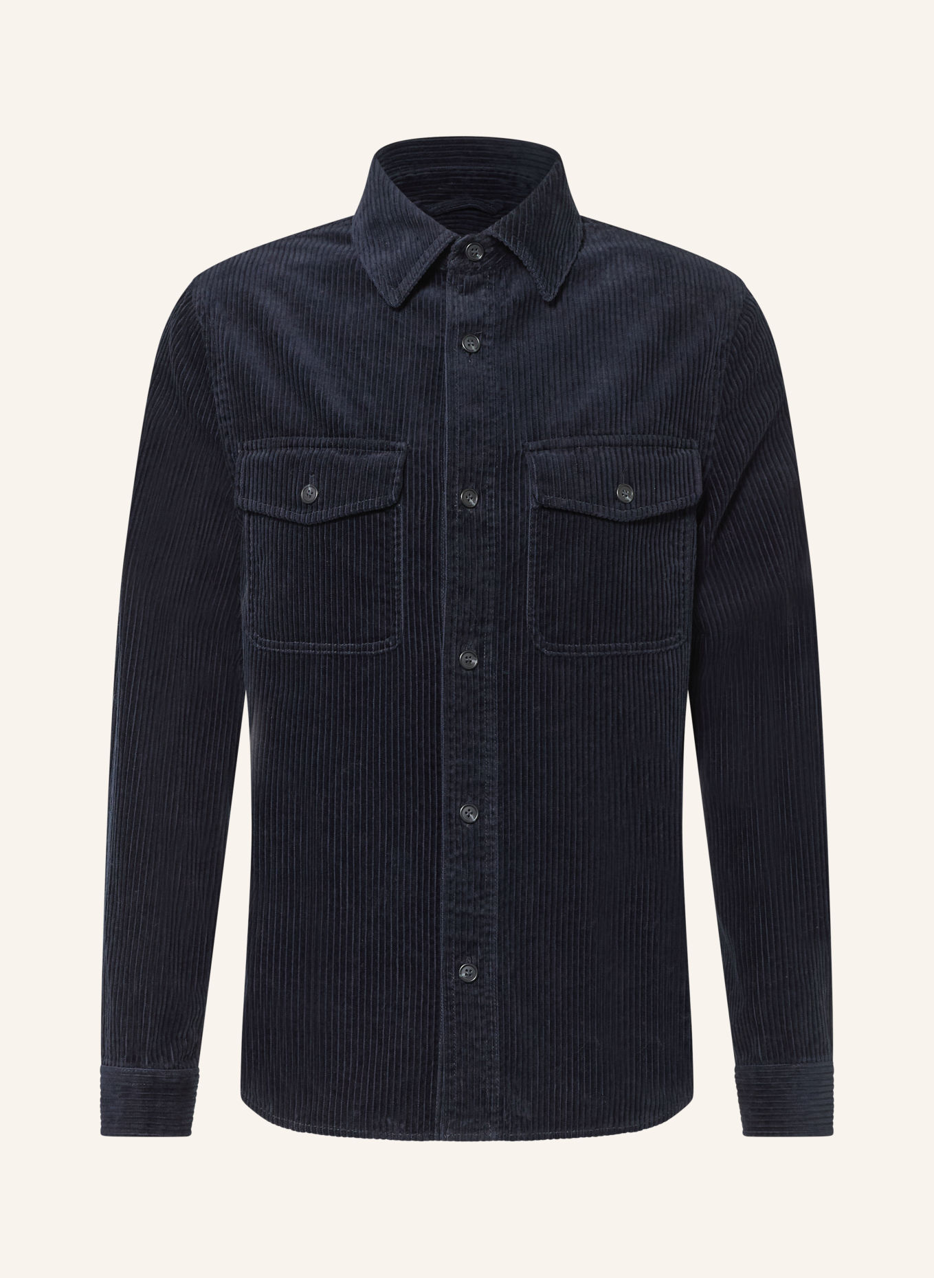 GANT Cord-Overshirt: DUNKELBLAU