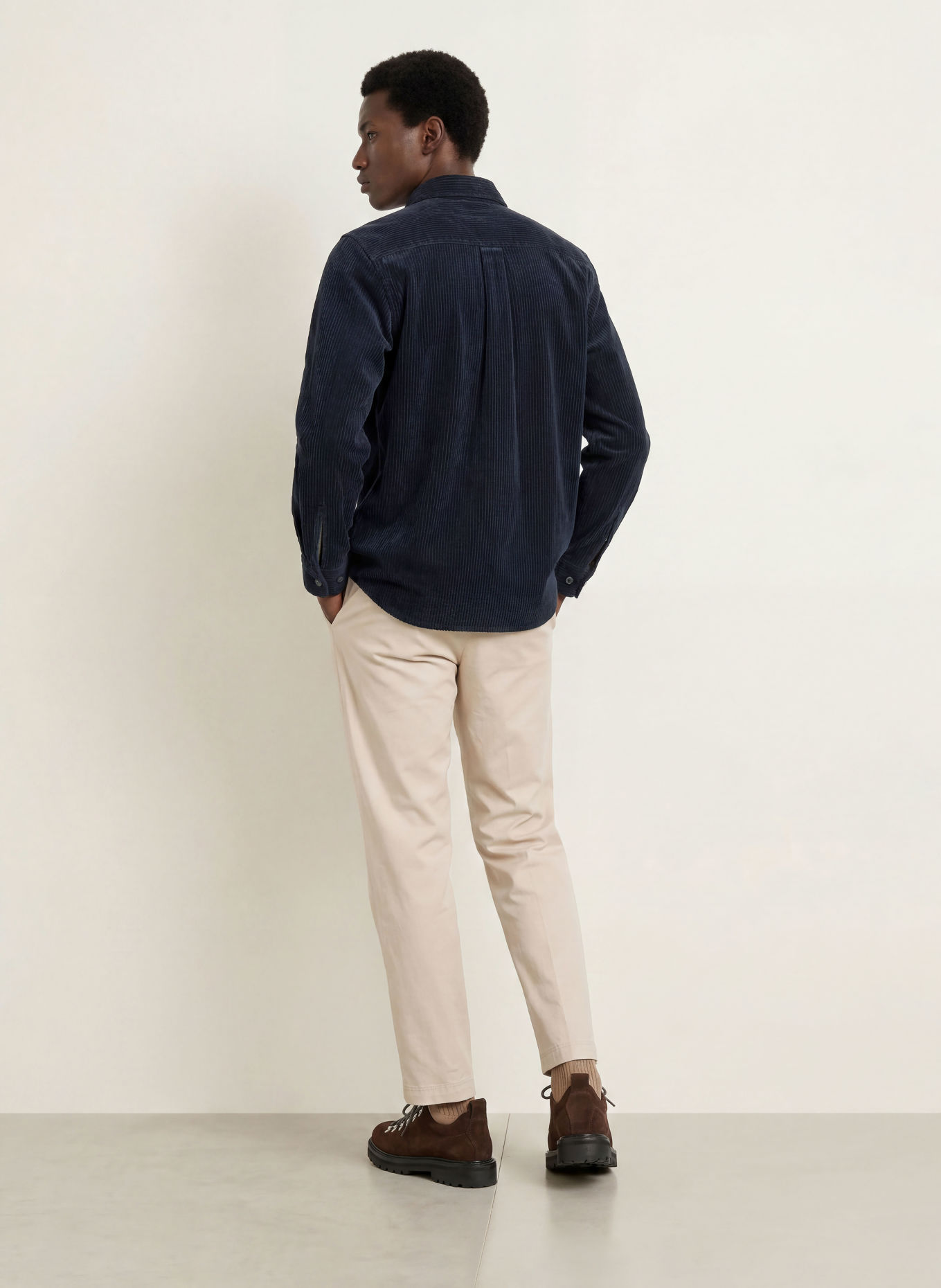 GANT Cord-Overshirt: DUNKELBLAU