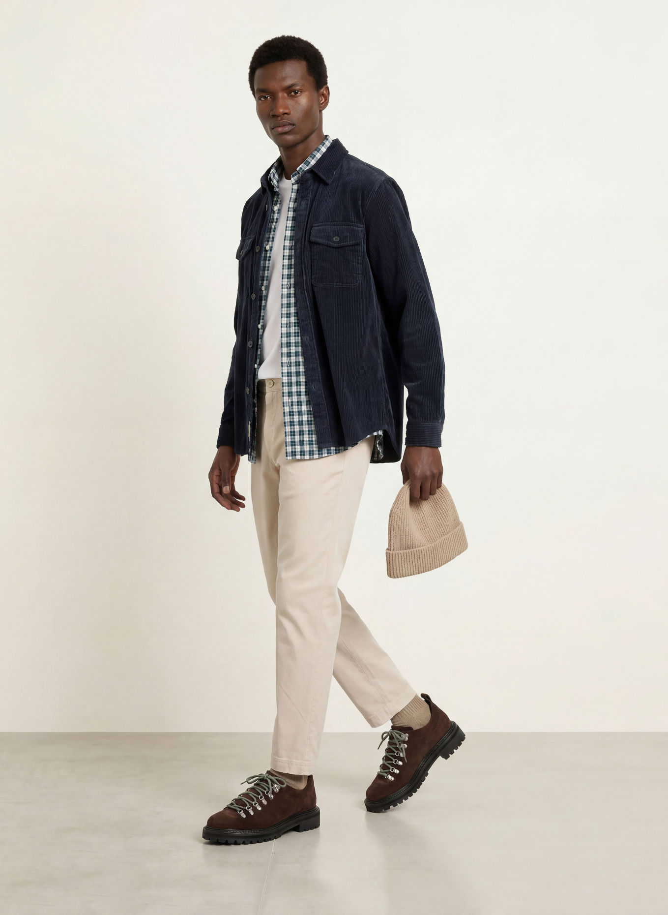 GANT Cord-Overshirt: DUNKELBLAU