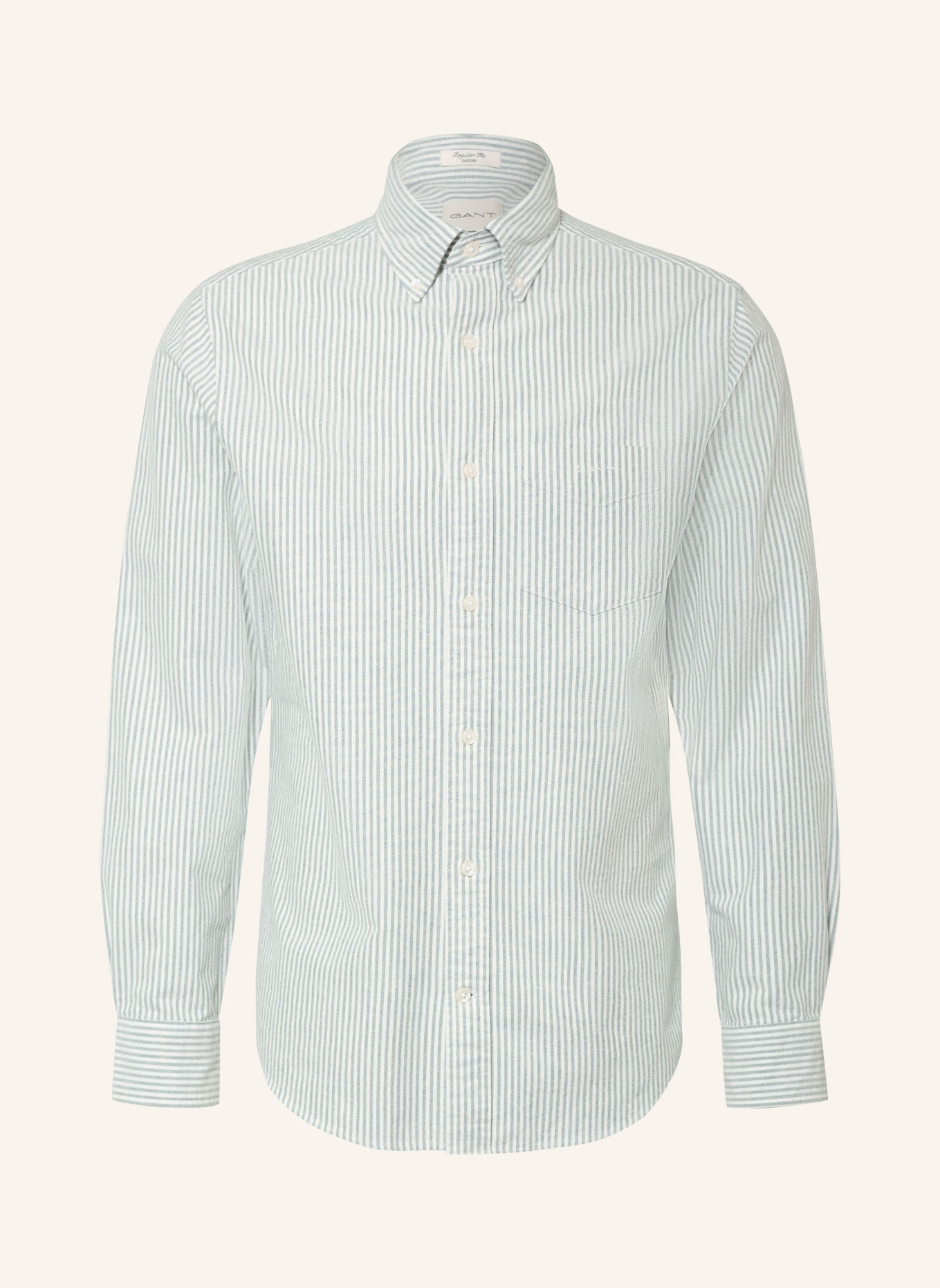 GANT Regular-Fit Oxford shirt: GREEN / WHITE
