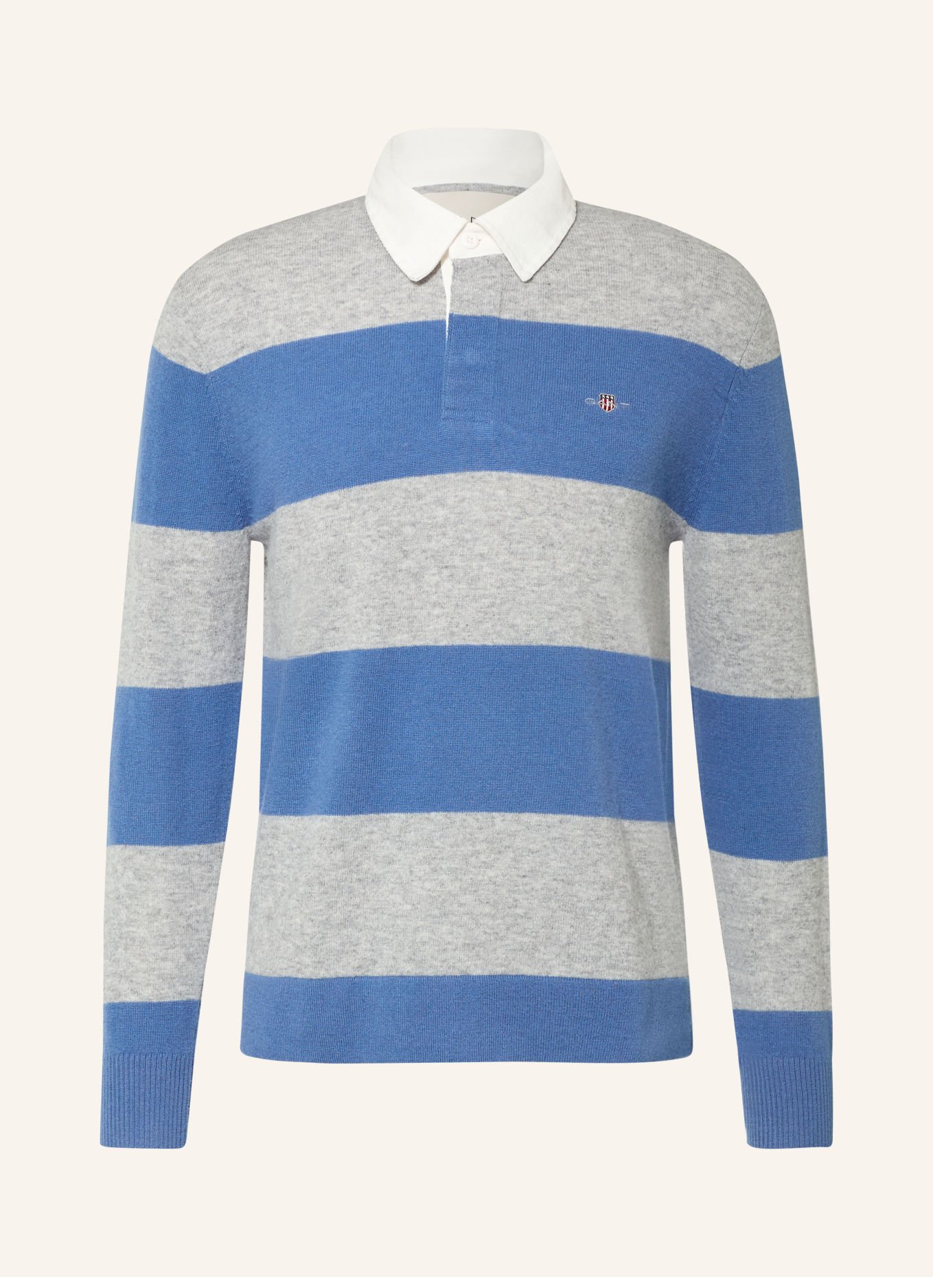 GANT Polo de rugby: BLEU / GRIS / BLANC