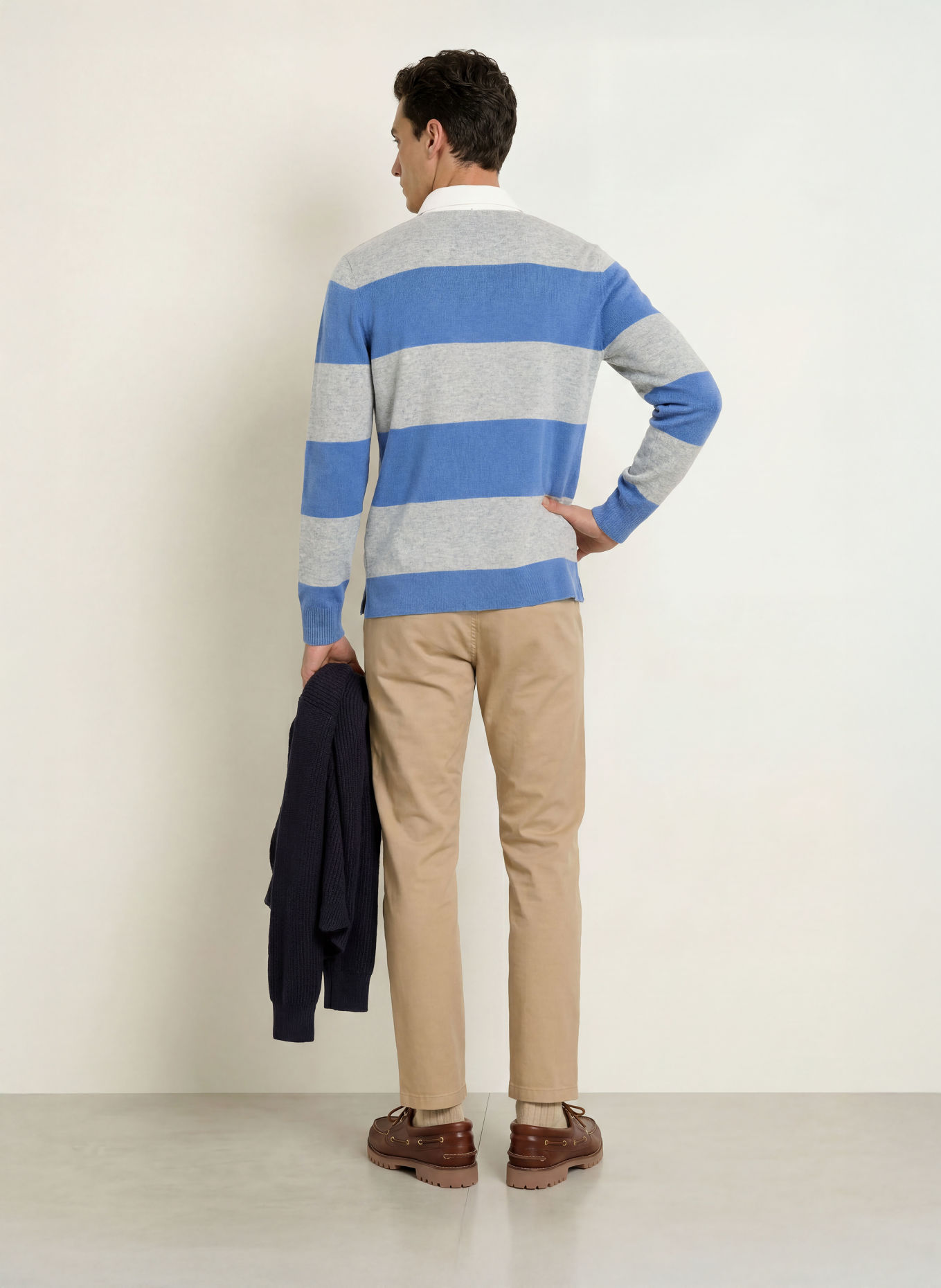 GANT Polo de rugby: BLEU / GRIS / BLANC