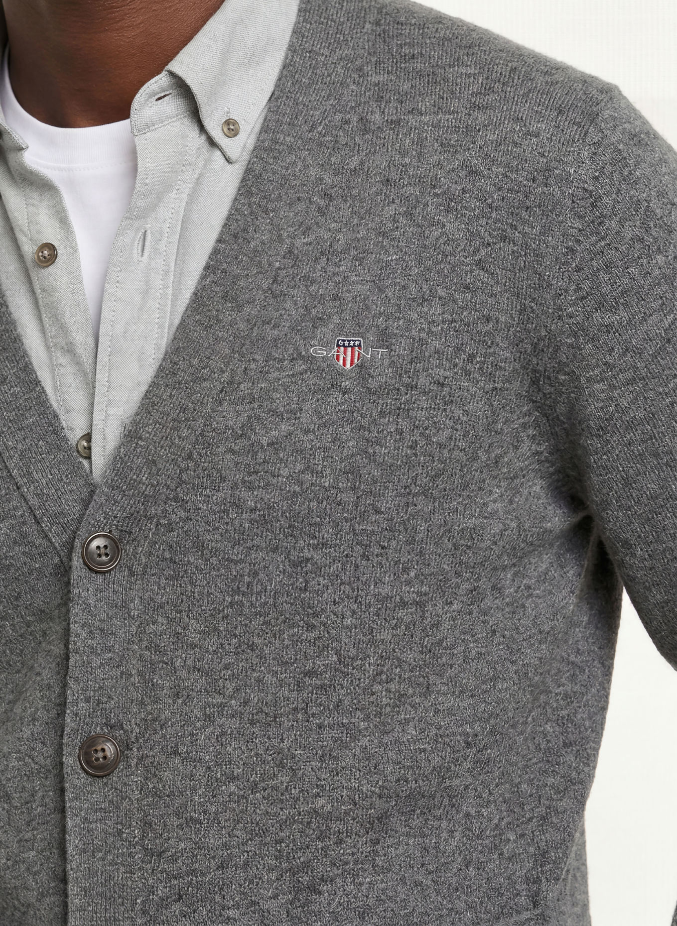 GANT Strickjacke: GRAU